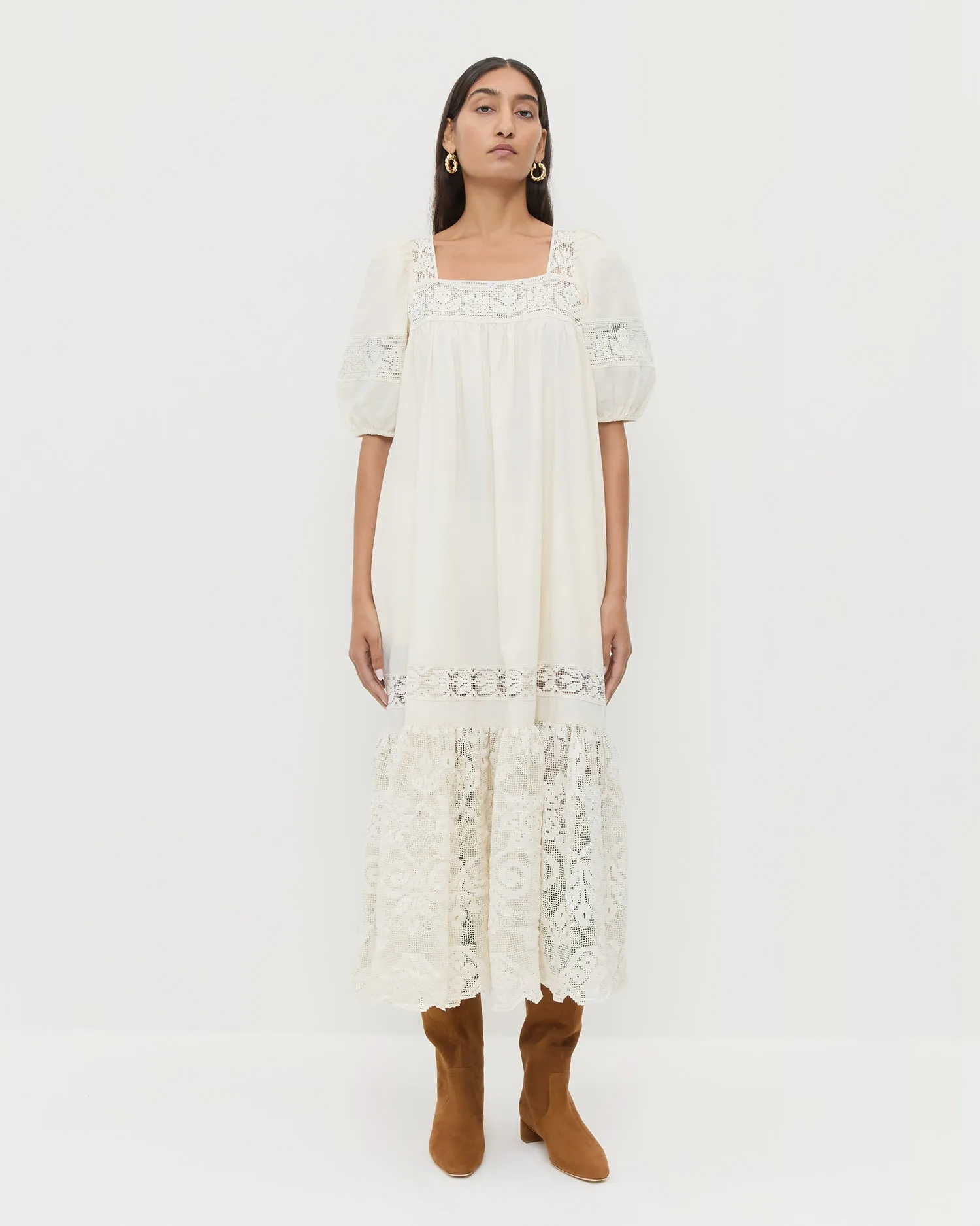 Jo Puff-Sleeve Dress sold by Loeffler Randall