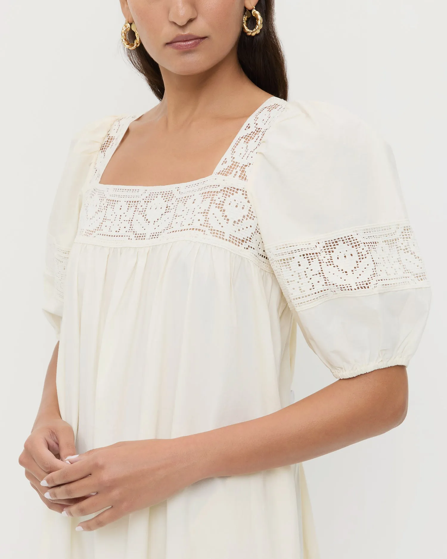 Jo Puff-Sleeve Dress sold by Loeffler Randall product image thumbnail 4