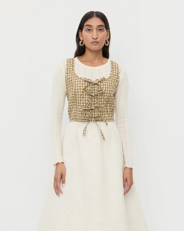 Callista Tie-Front Vest sold by Loeffler Randall