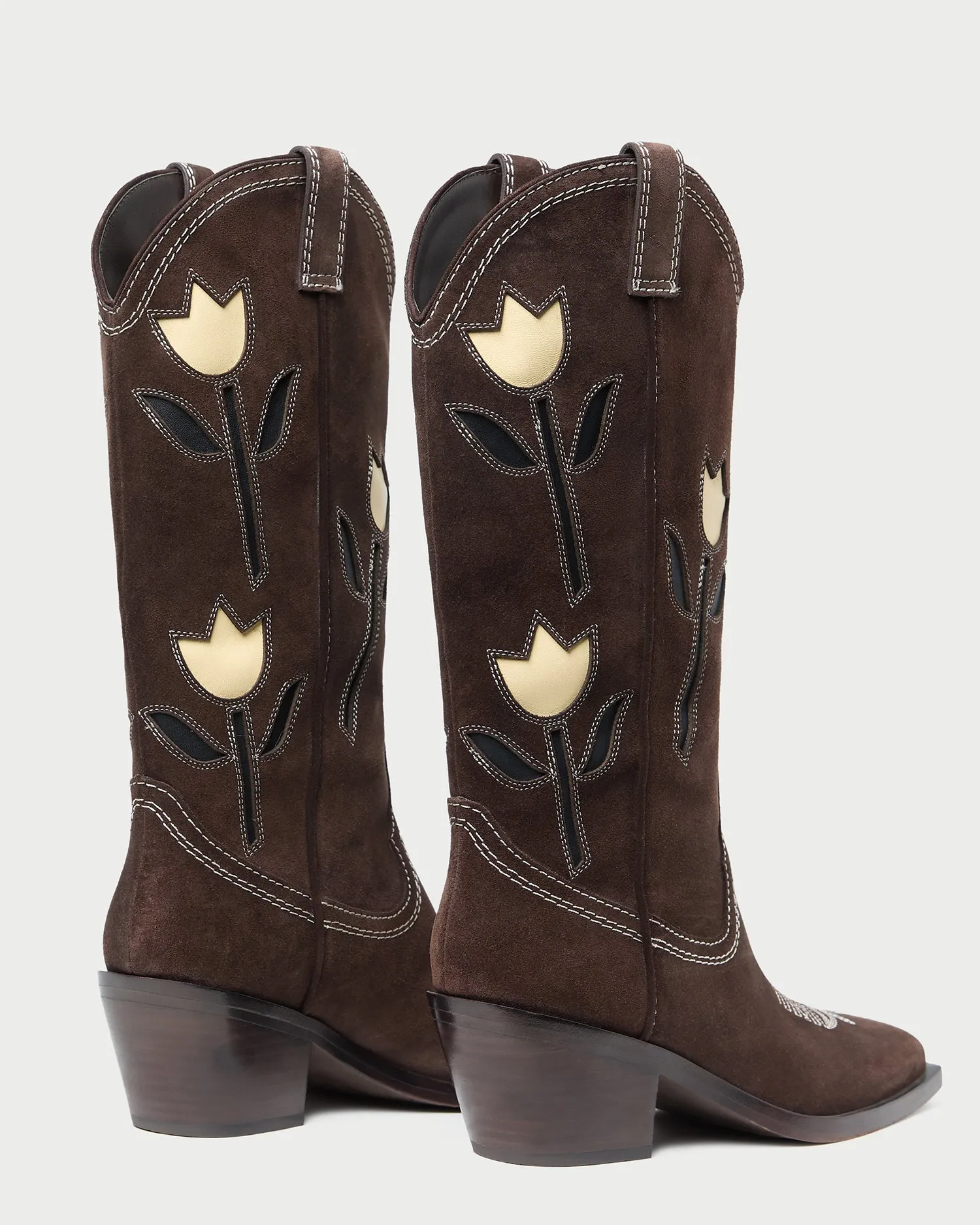 Wilder Brown Suede Tulip Boot sold by Loeffler Randall product image thumbnail 5