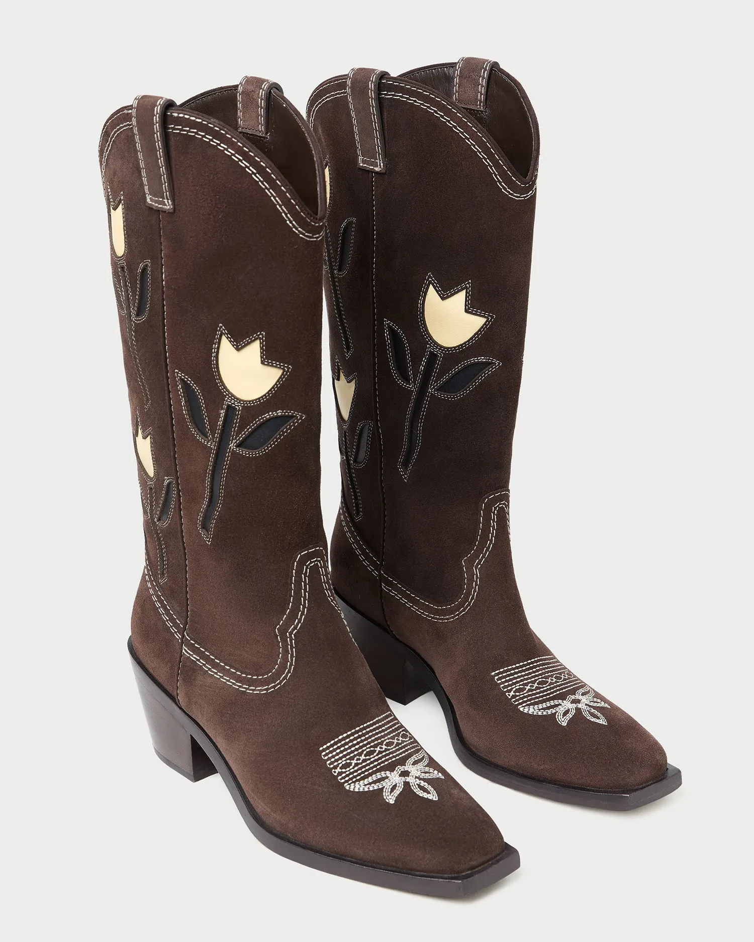 Wilder Brown Suede Tulip Boot sold by Loeffler Randall product image thumbnail 4