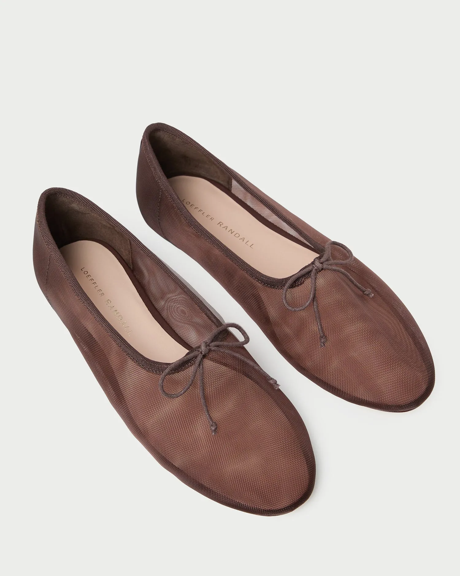 Landon Chocolate Mesh Ballet Flat sold by Loeffler Randall product image thumbnail 4