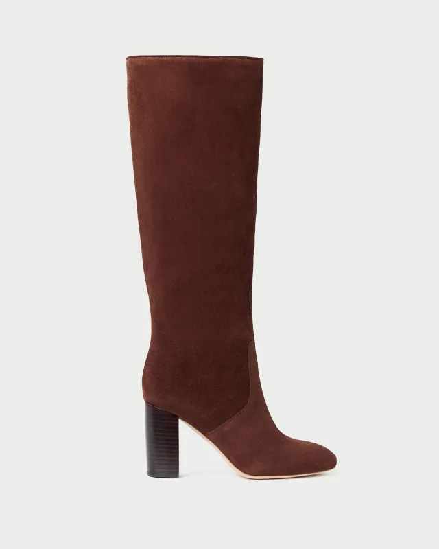 Goldy Espresso Suede Tall Boot sold by Loeffler Randall