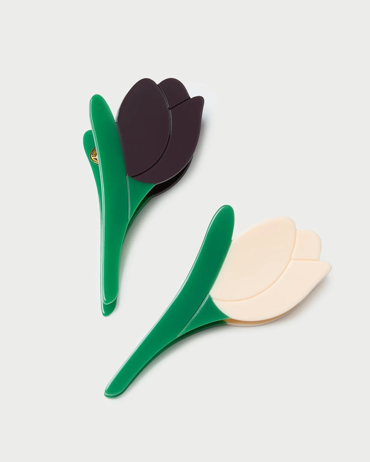 Juniper Maroon/Butter Tulip Clip Set sold by Loeffler Randall product image thumbnail 2