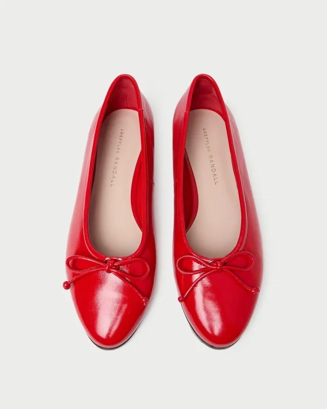 Noelle Red Ballet Flat sold by Loeffler Randall