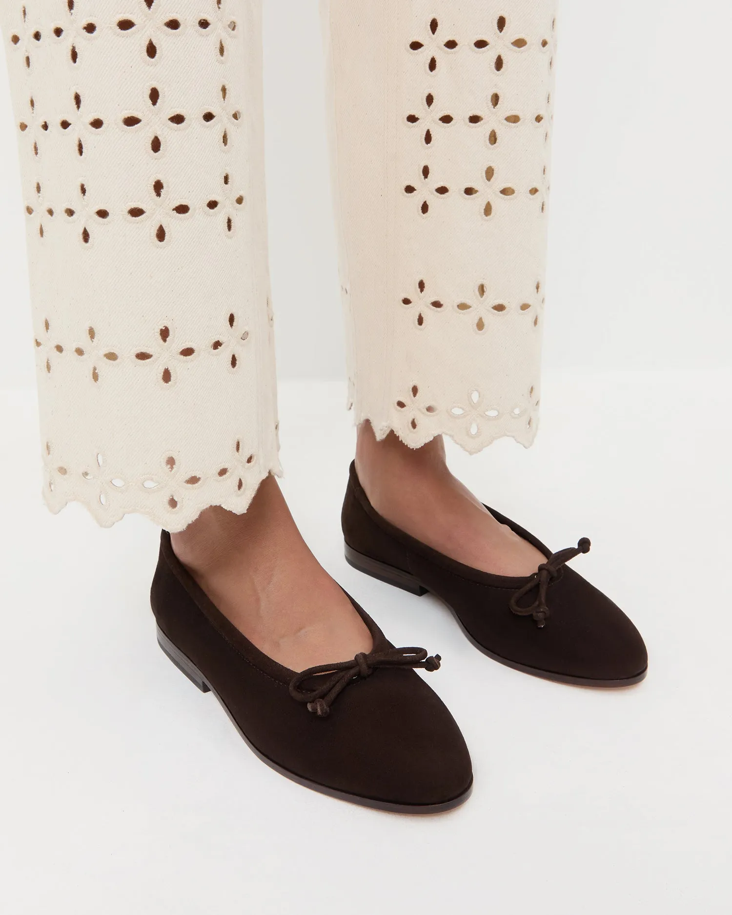 Noelle Brown Suede Ballet Flat sold by Loeffler Randall product image thumbnail 2