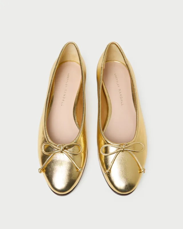 Noelle Champagne Ballet Flat sold by Loeffler Randall