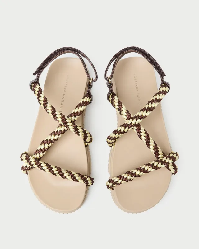 Ozzy Brown/Butter Sport Sandal sold by Loeffler Randall