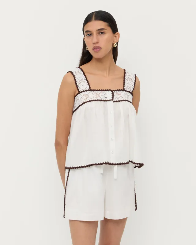 Marta Sleeveless Top sold by Loeffler Randall
