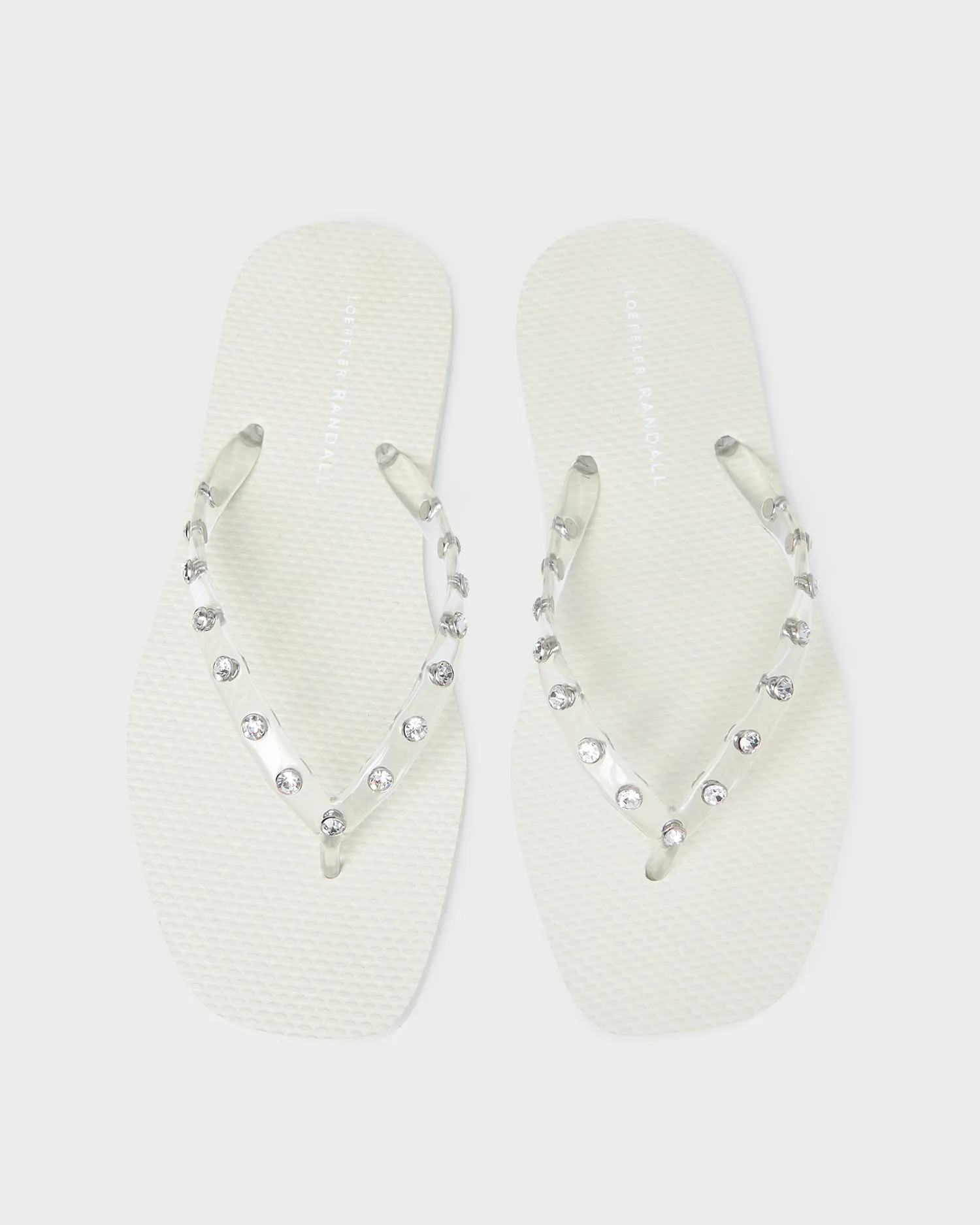 Taryn Cream Jelly Flip Flop sold by Loeffler Randall