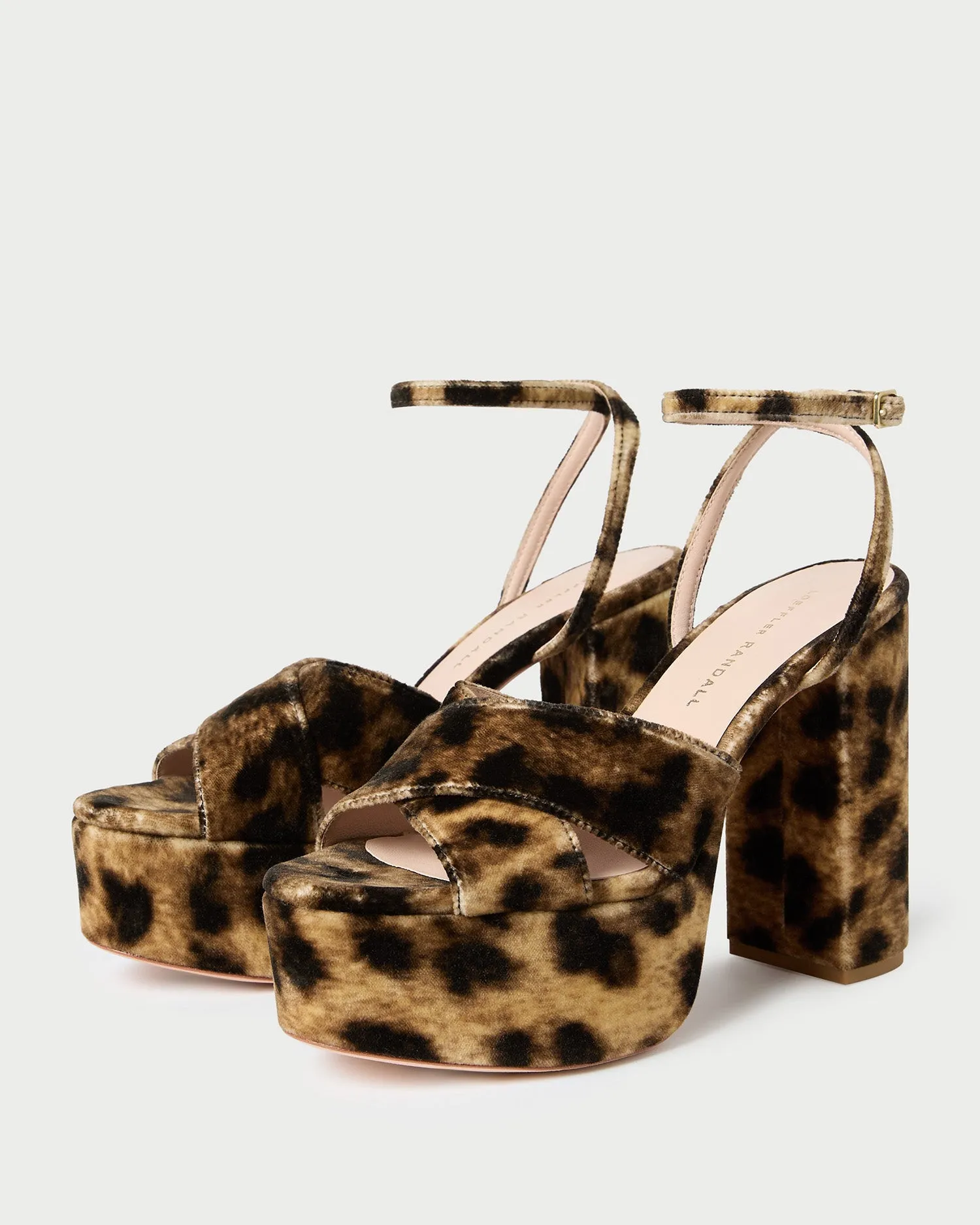 Loretta Leopard Velvet Platform Sandal sold by Loeffler Randall product image thumbnail 5