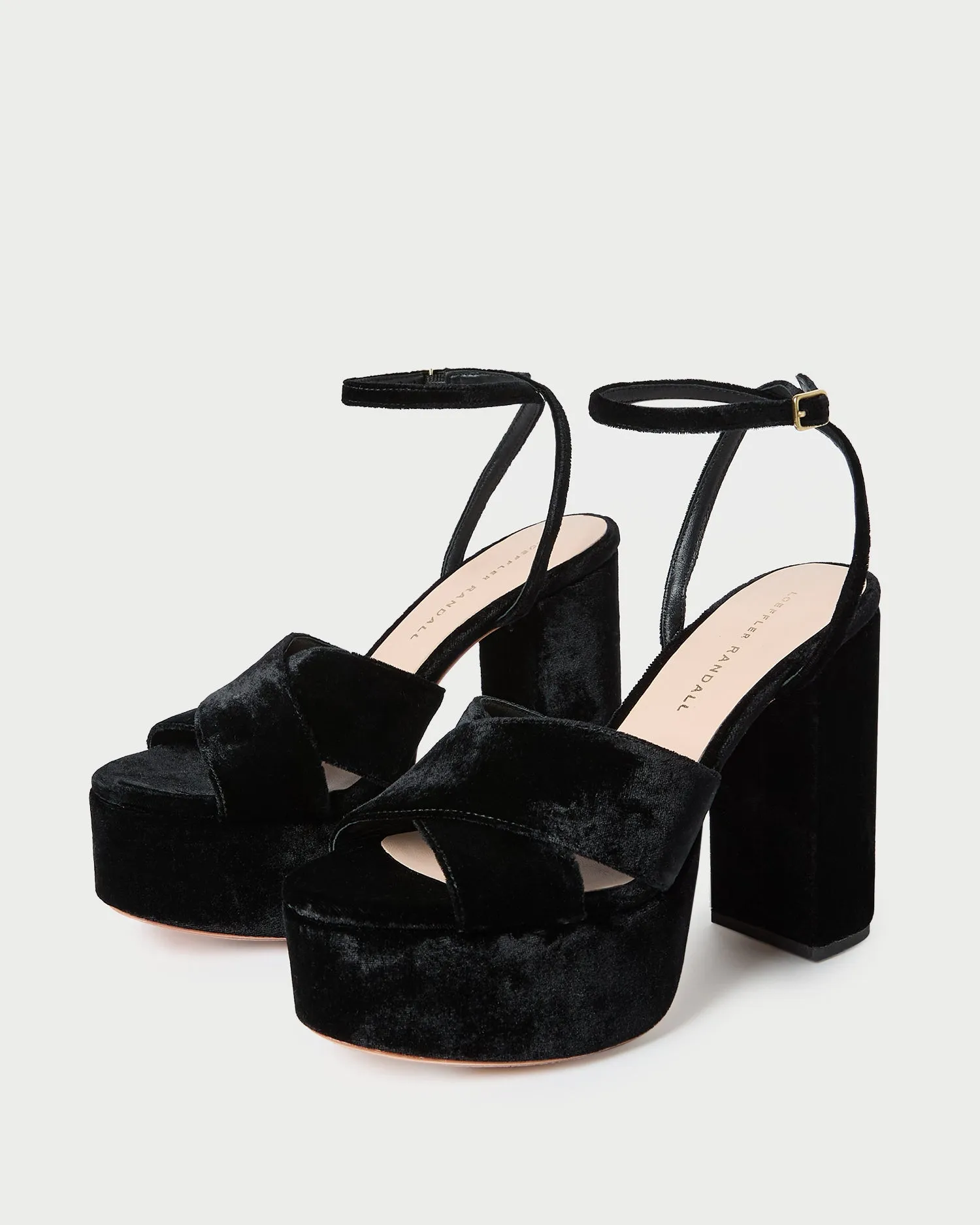 Loretta Black Velvet Platform Sandal sold by Loeffler Randall product image thumbnail 5