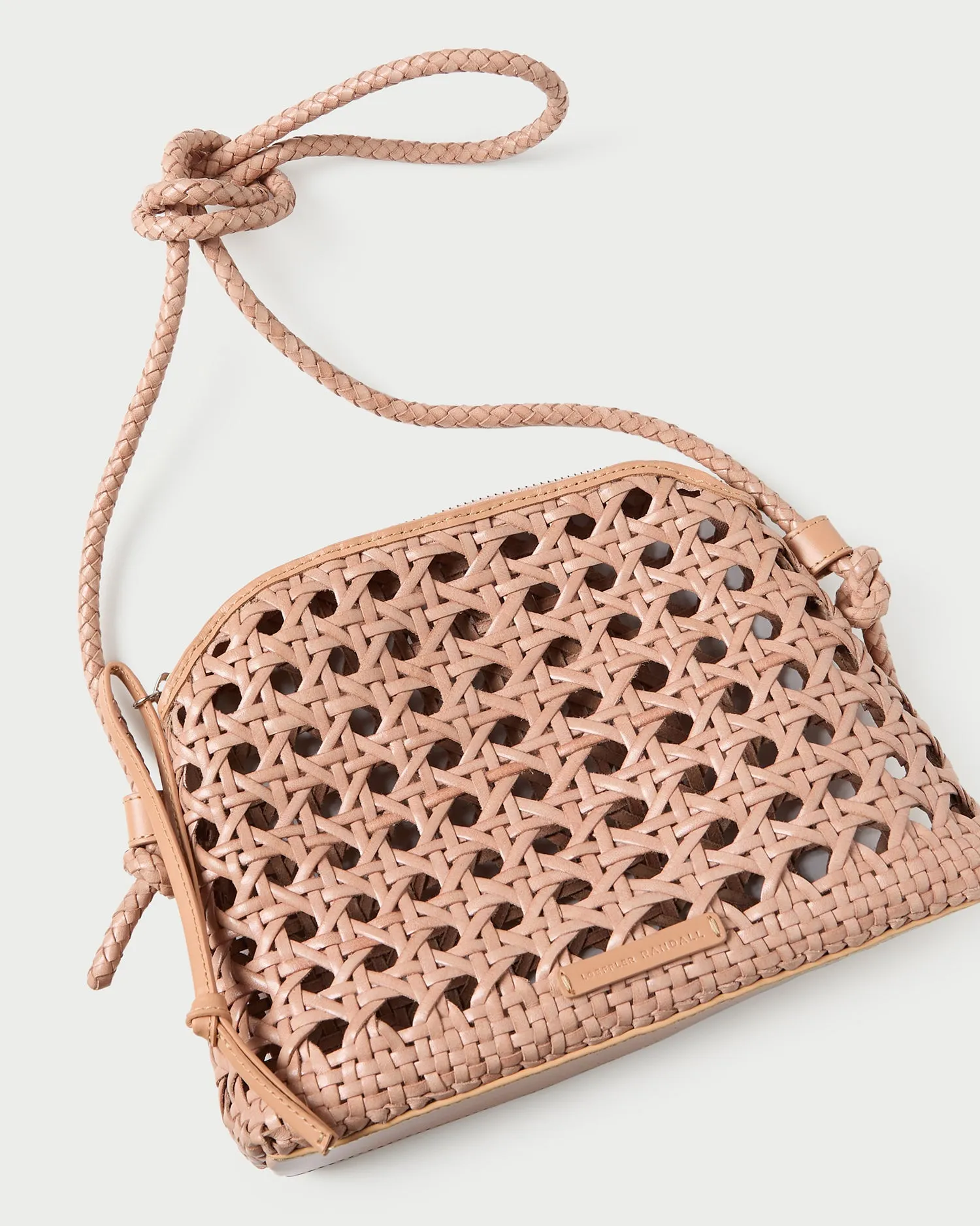 Mallory Desert Sand Woven Crossbody sold by Loeffler Randall product image thumbnail 4