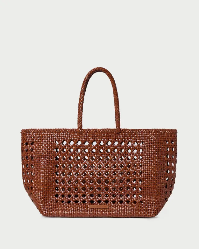 Klara Saddle Open-Weave Tote sold by Loeffler Randall