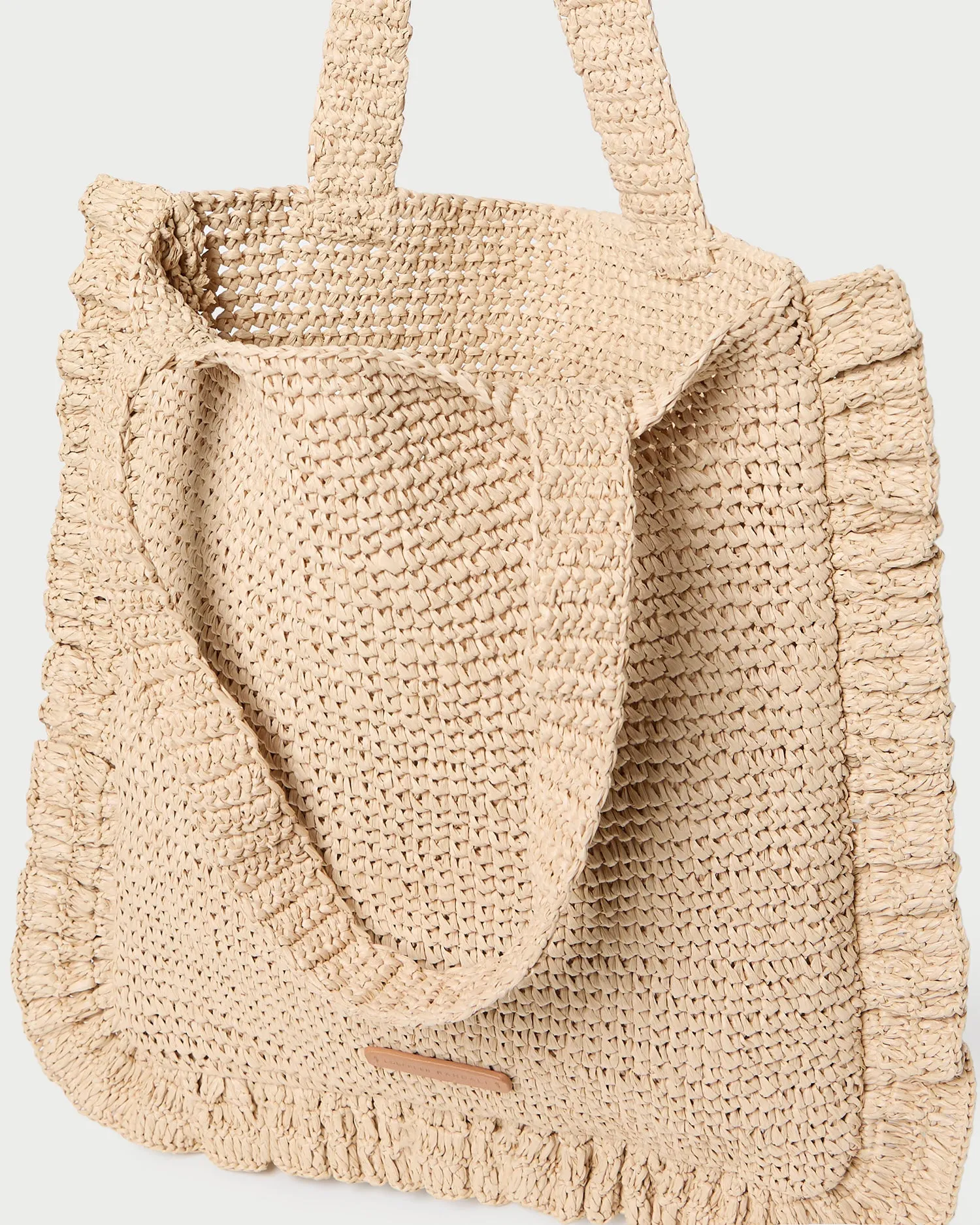 Justine Natural Crochet Ruffle Tote sold by Loeffler Randall product image thumbnail 3