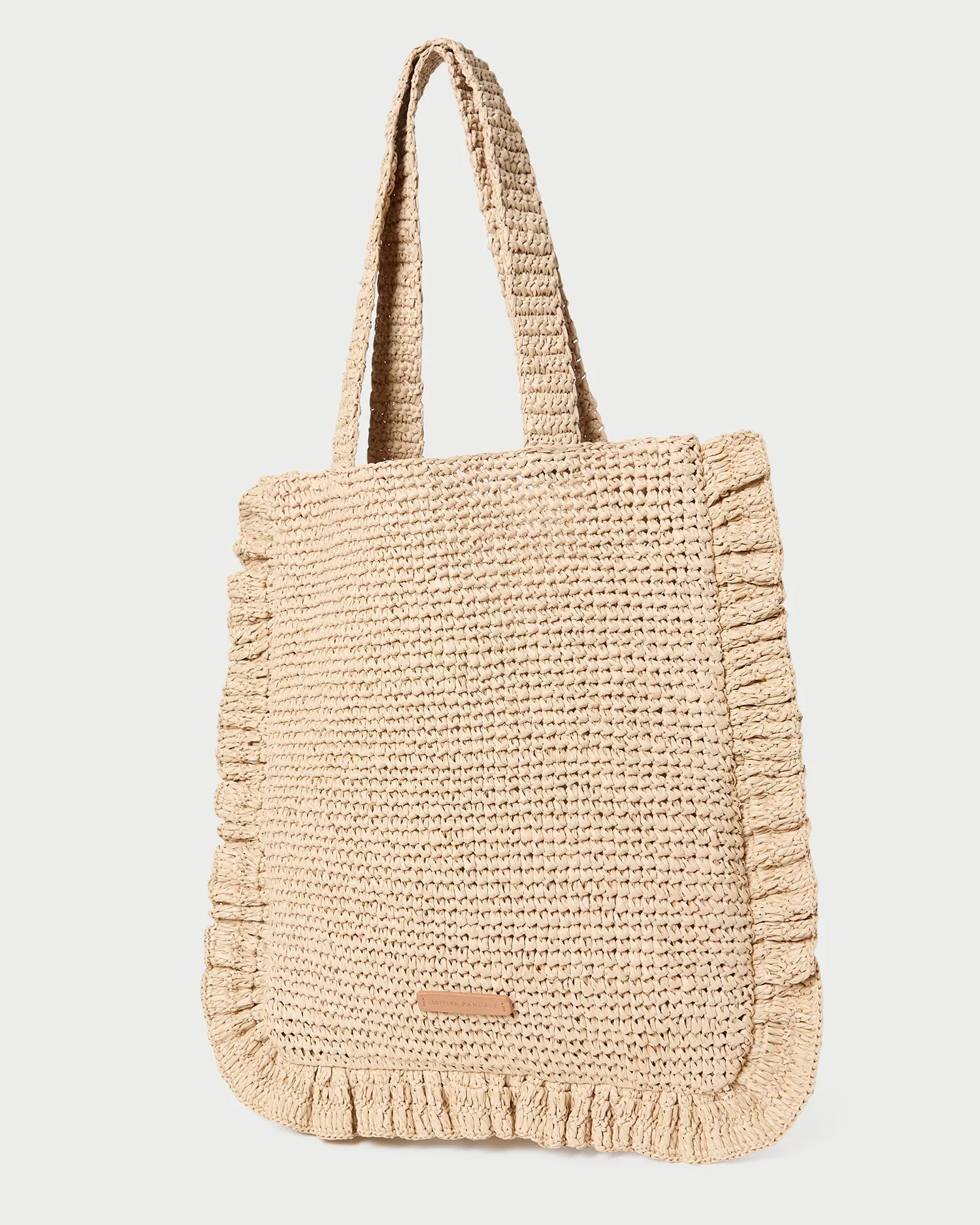 Justine Natural Crochet Ruffle Tote sold by Loeffler Randall product image thumbnail 4