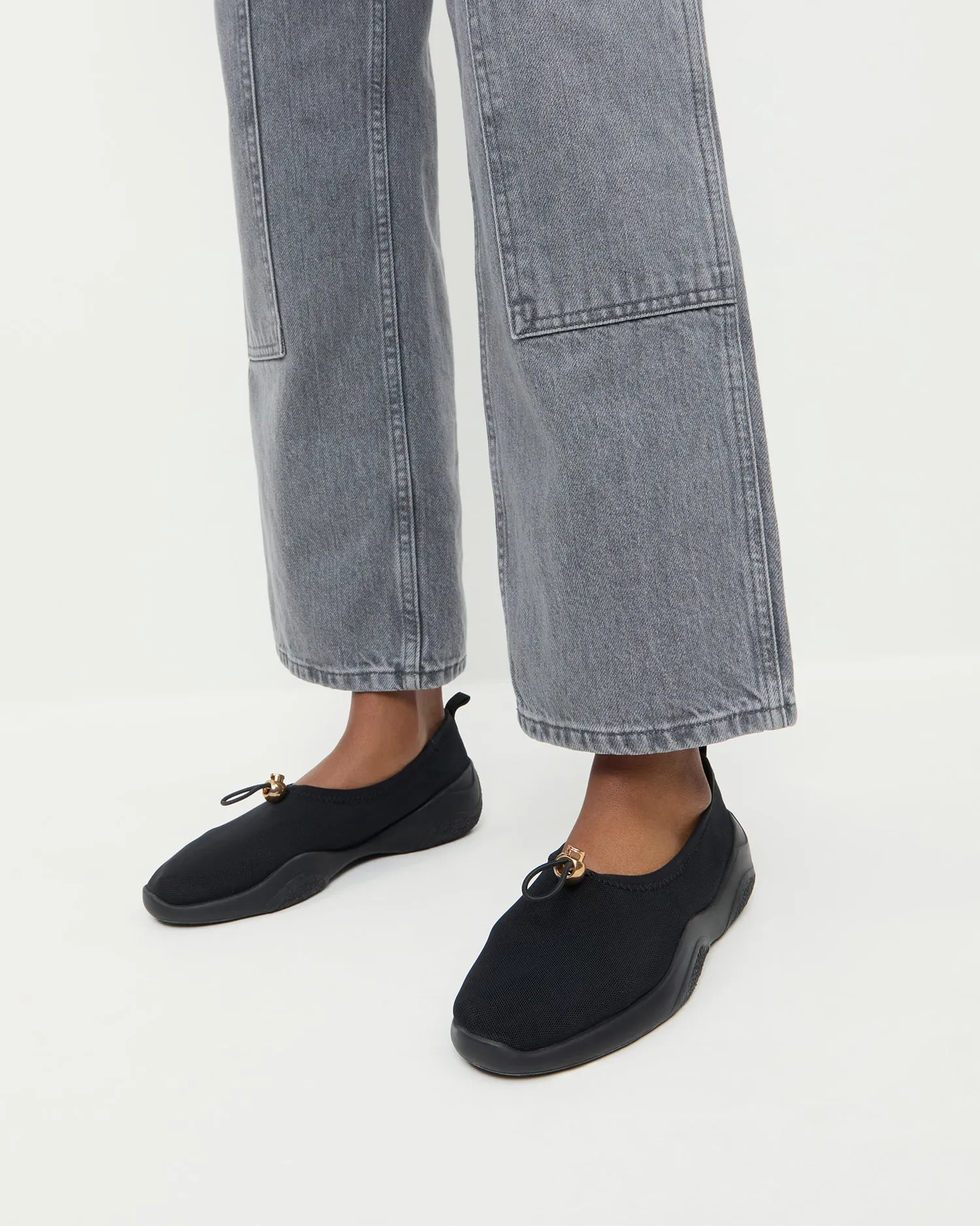 Raina Black Mesh Flat sold by Loeffler Randall product image thumbnail 2