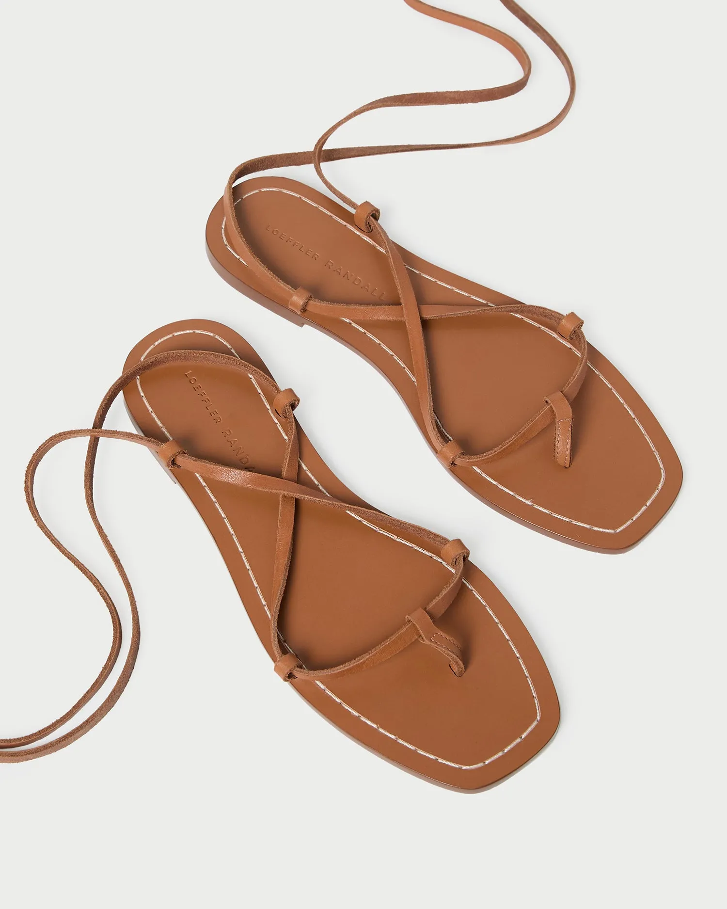 Lianna Cognac Lace-Up Sandal sold by Loeffler Randall product image thumbnail 4
