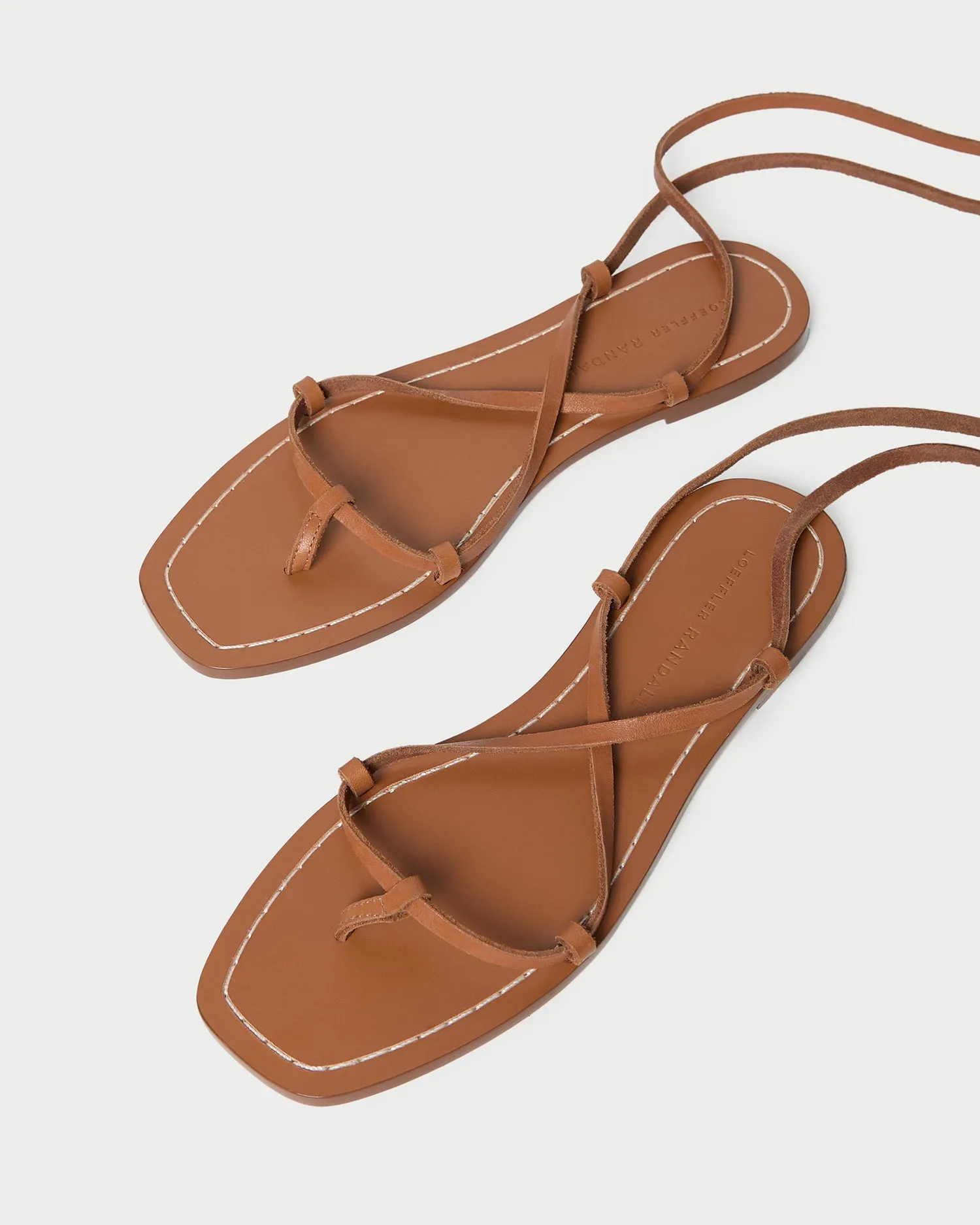 Lianna Cognac Lace-Up Sandal sold by Loeffler Randall product image thumbnail 5
