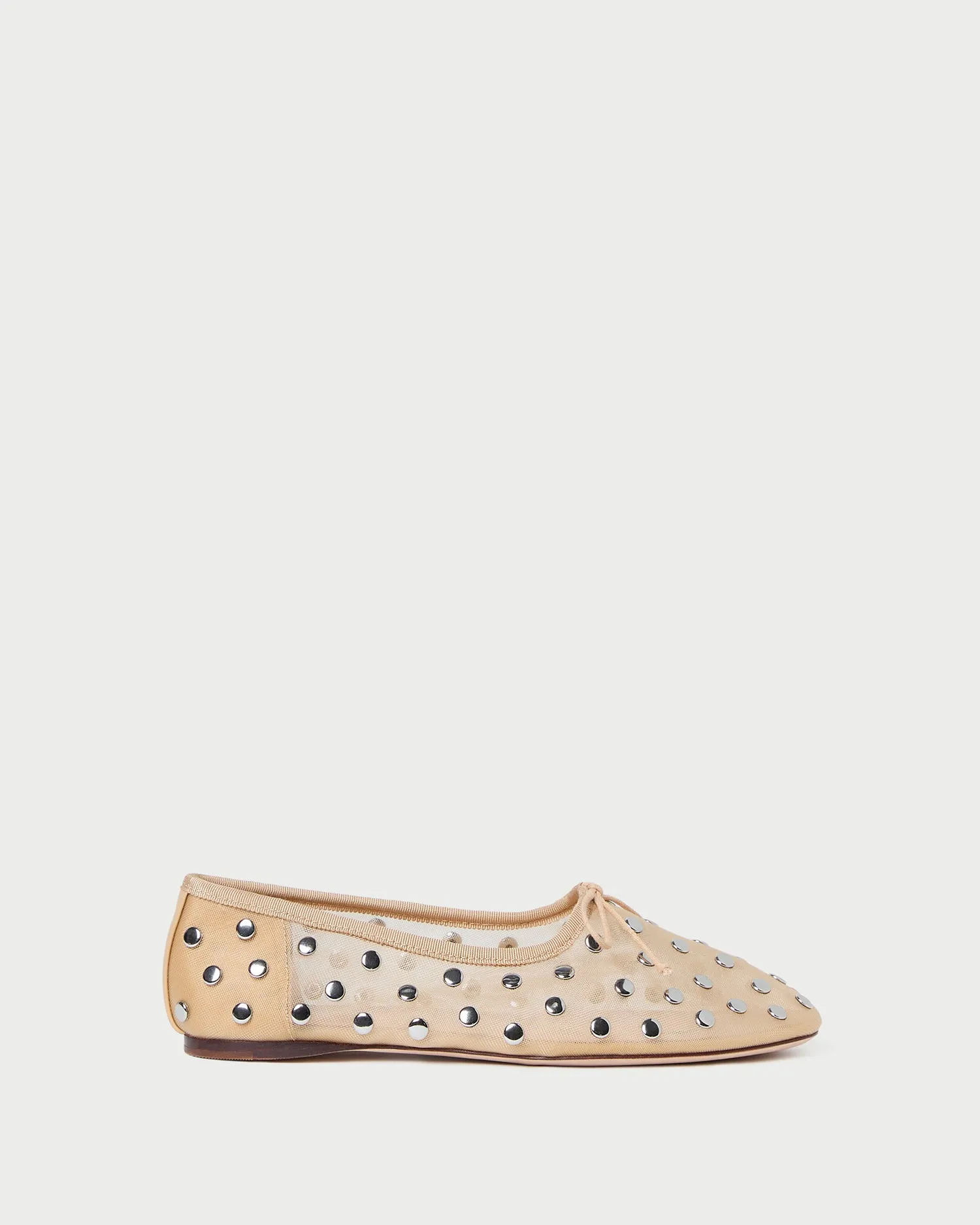 Landon Caramel/Silver Mesh Ballet Flat sold by Loeffler Randall product image thumbnail 3