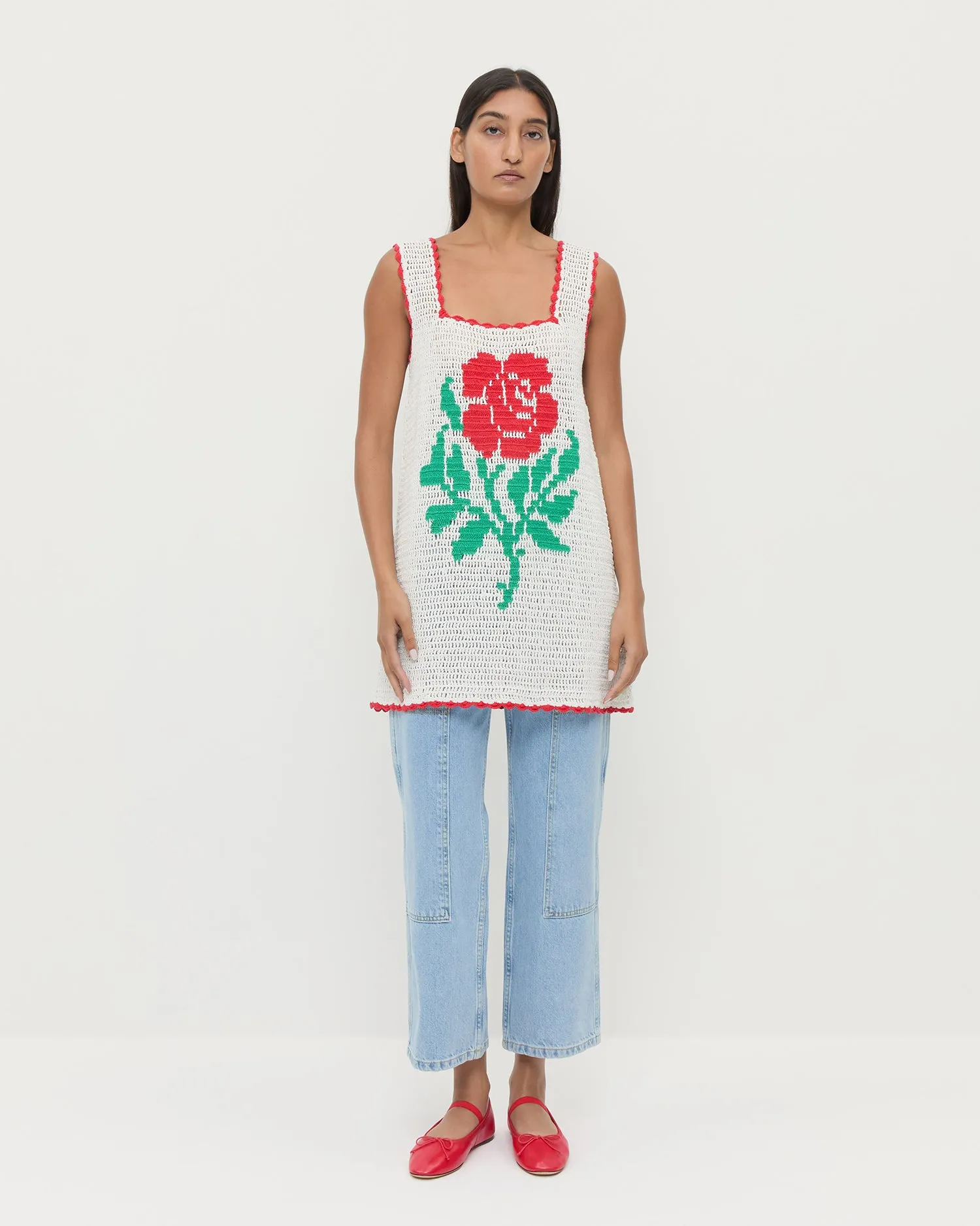 Helena Crochet Dress sold by Loeffler Randall product image thumbnail 4