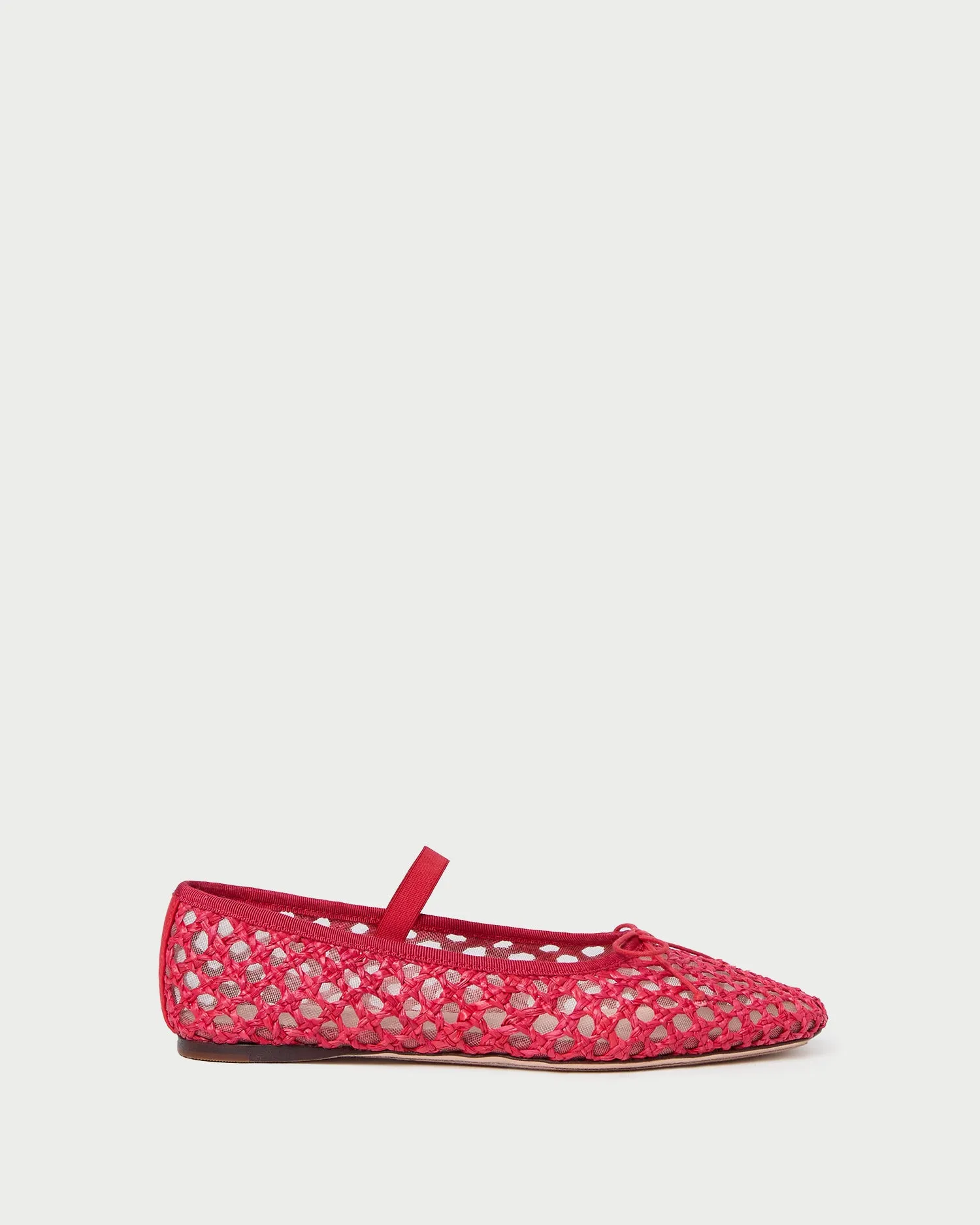 Leonie Red Crochet Ballet Flat sold by Loeffler Randall product image thumbnail 3