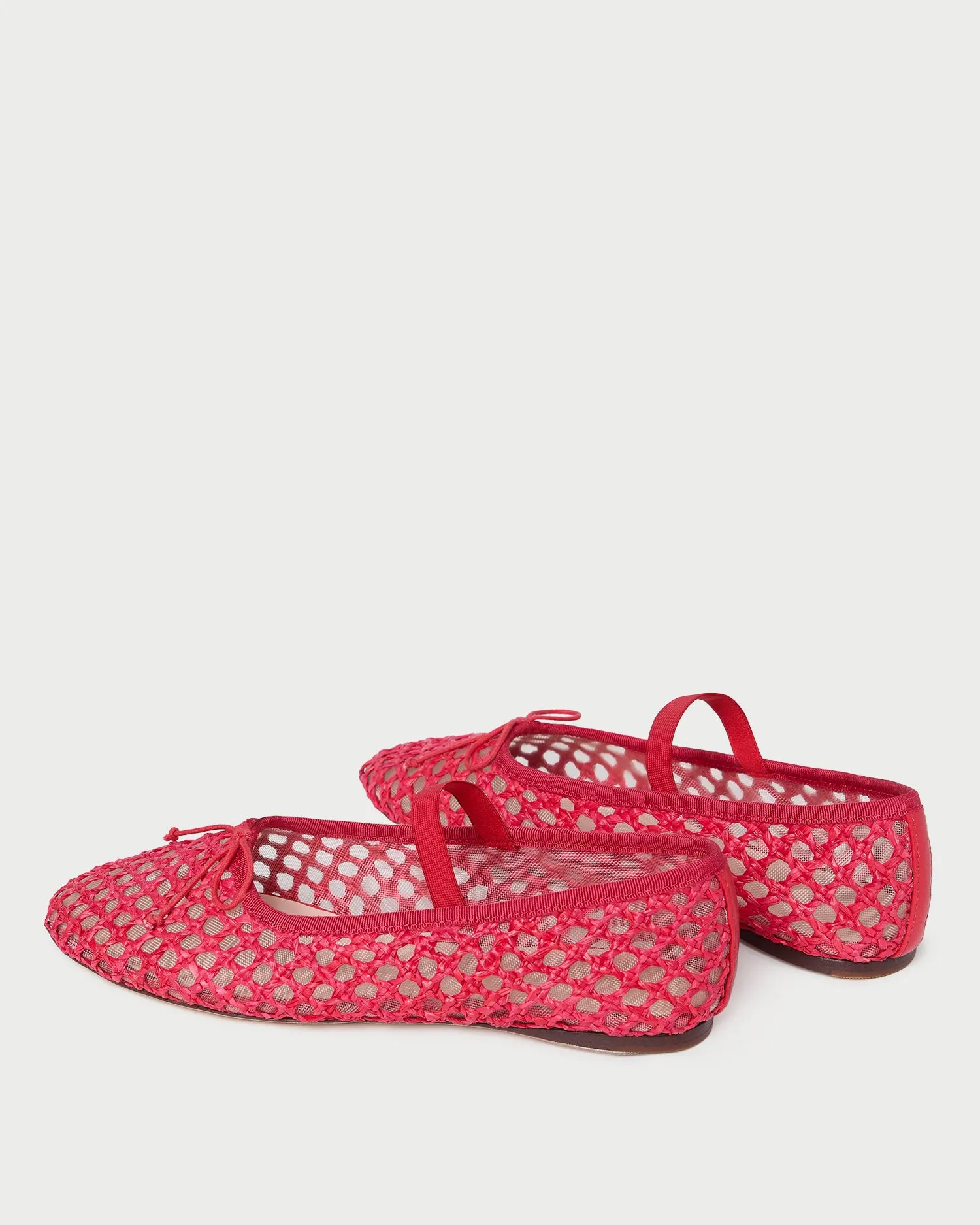Leonie Red Crochet Ballet Flat sold by Loeffler Randall product image thumbnail 5