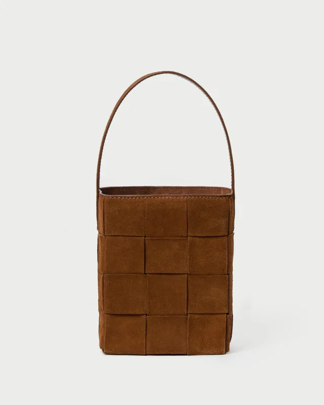 Laith Cacao Woven Bucket Bag sold by Loeffler Randall