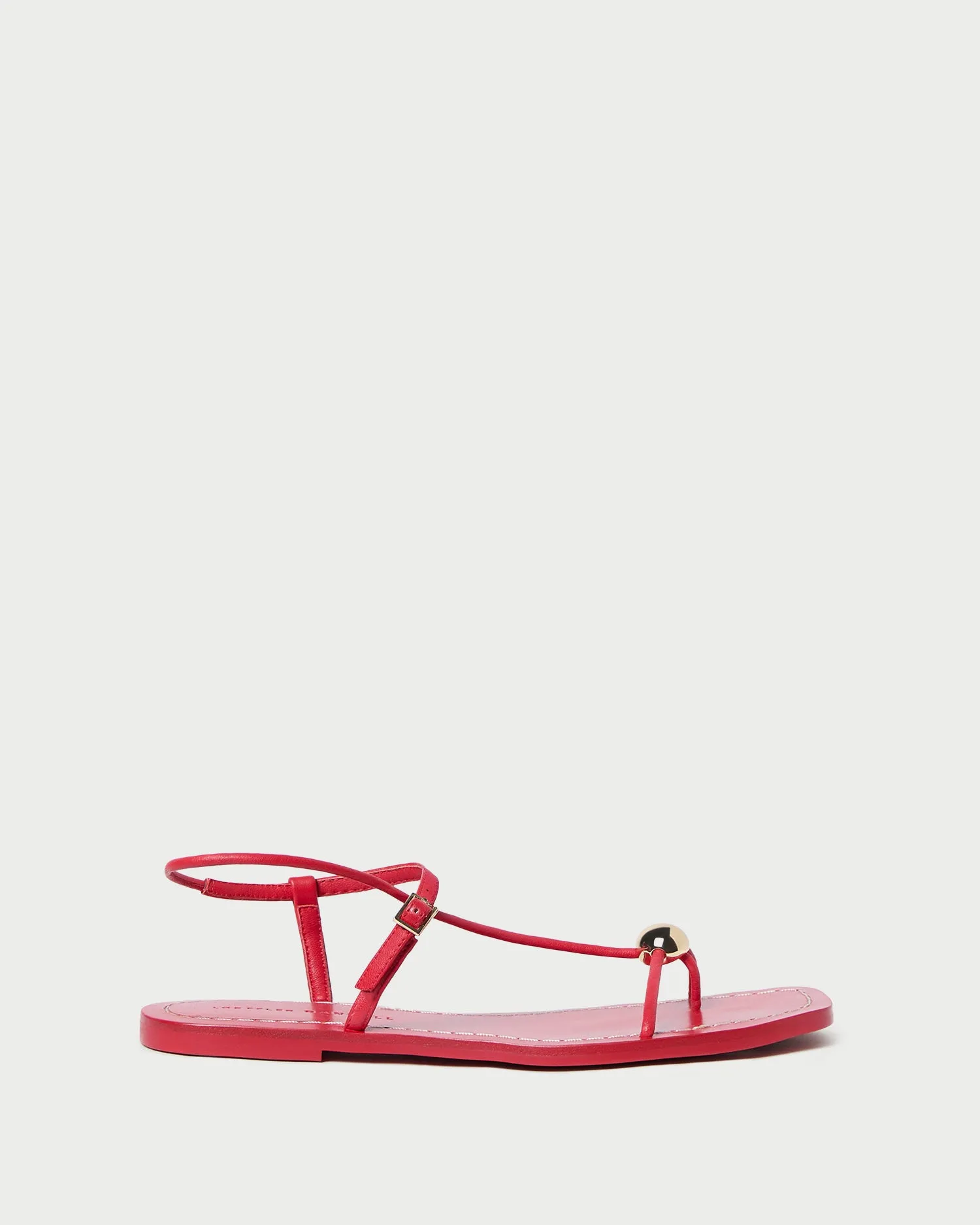 Lara Red Leather Sandal sold by Loeffler Randall product image thumbnail 3