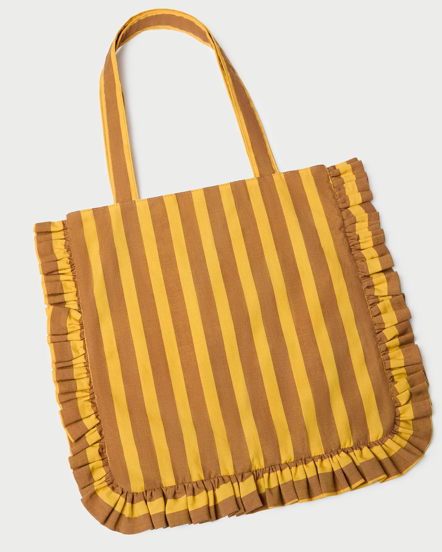 Justine Brown/Yellow Stripe Tote Bag sold by Loeffler Randall product image thumbnail 2