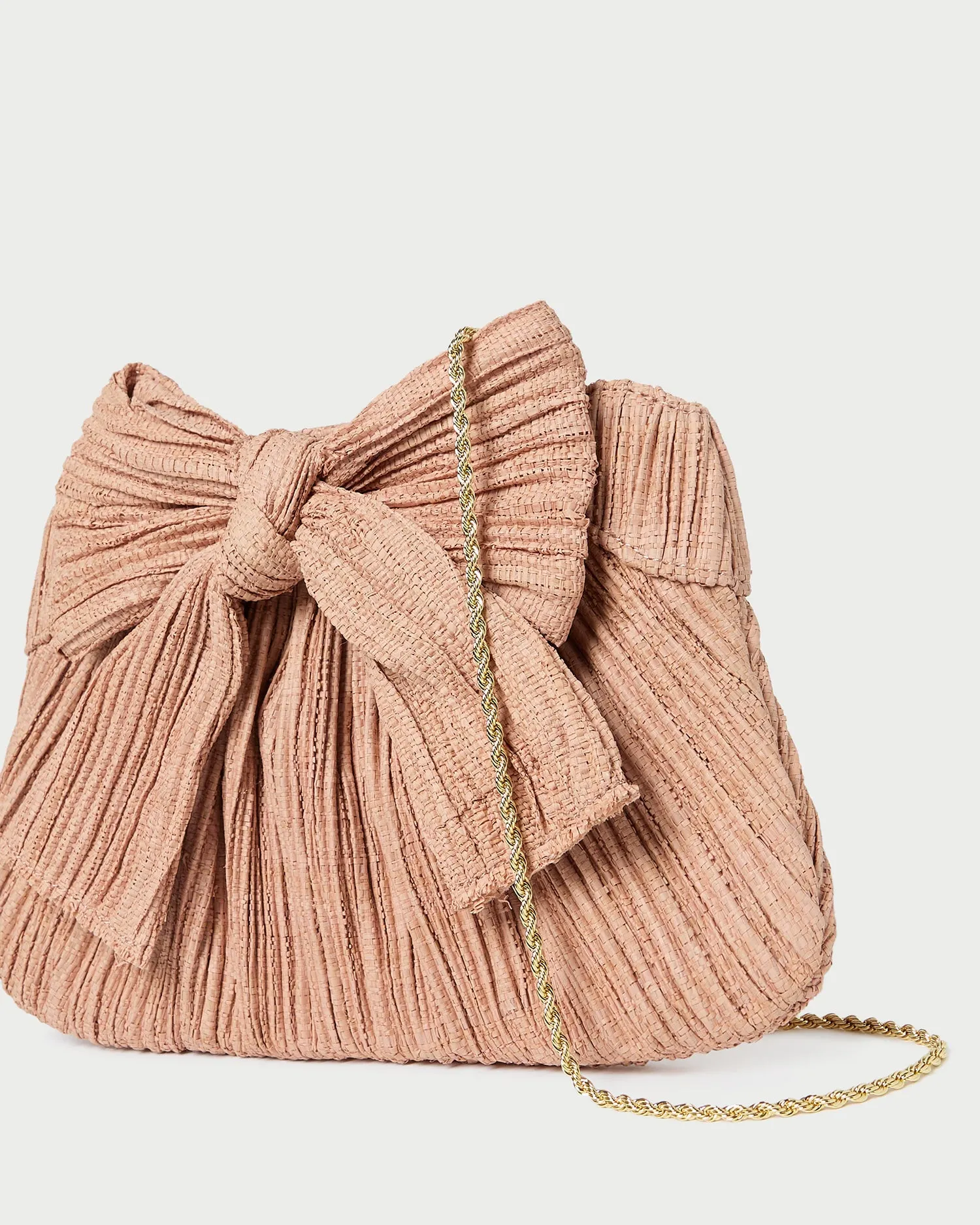 Rayne Blush Pleated Bow Clutch sold by Loeffler Randall product image thumbnail 2