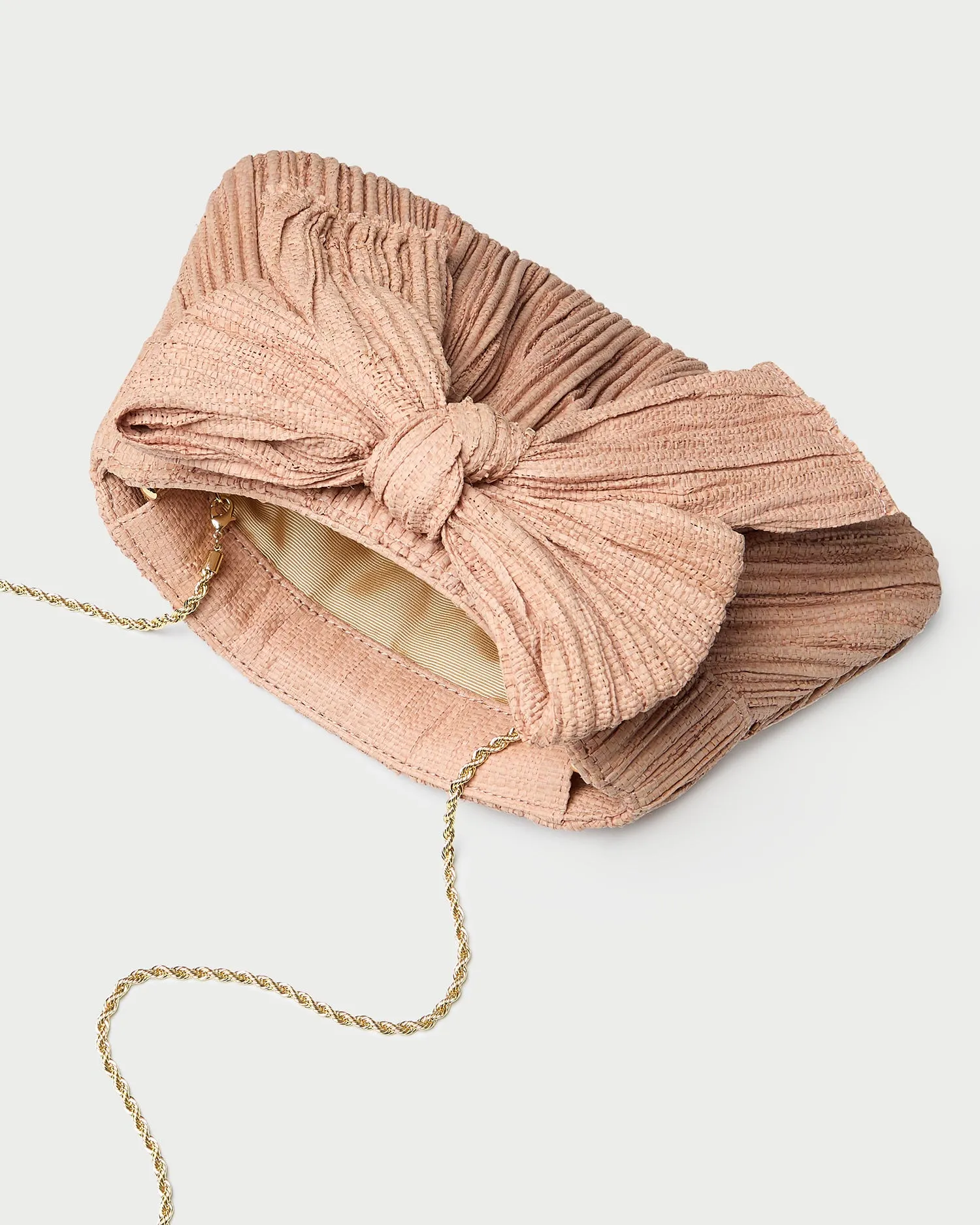 Rayne Blush Pleated Bow Clutch sold by Loeffler Randall product image thumbnail 4