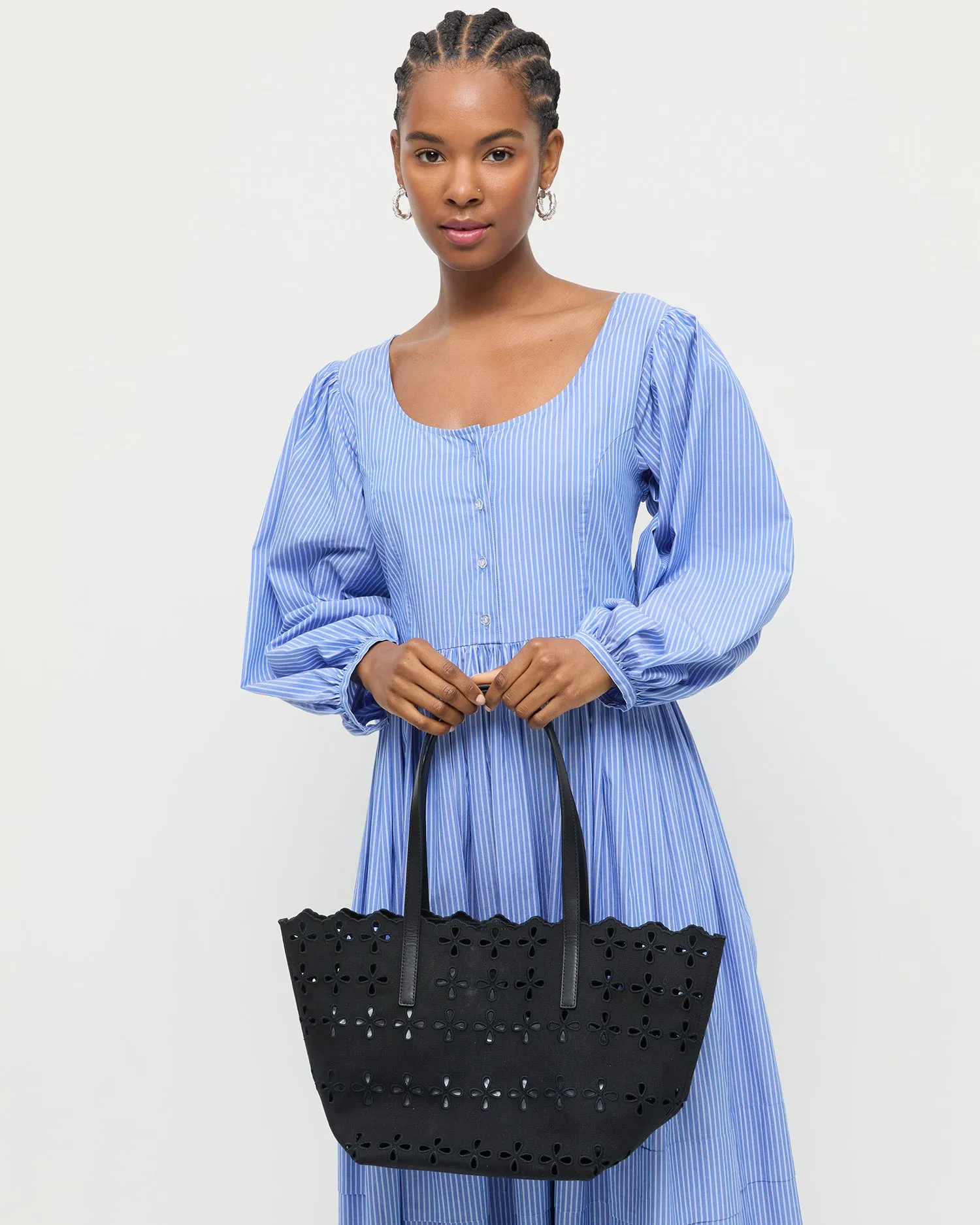 Easton Black Embroidered Canvas Tote sold by Loeffler Randall product image thumbnail 5