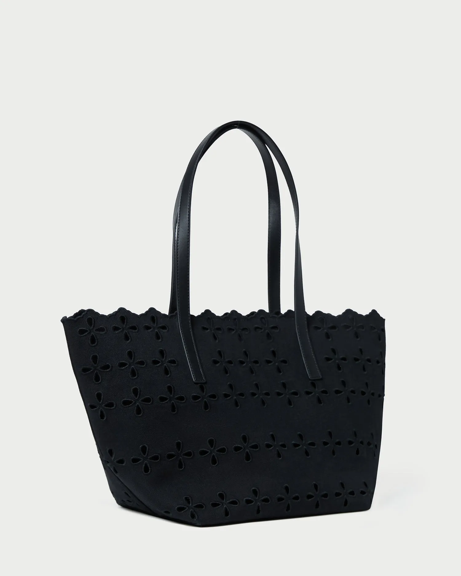 Easton Black Embroidered Canvas Tote sold by Loeffler Randall product image thumbnail 2