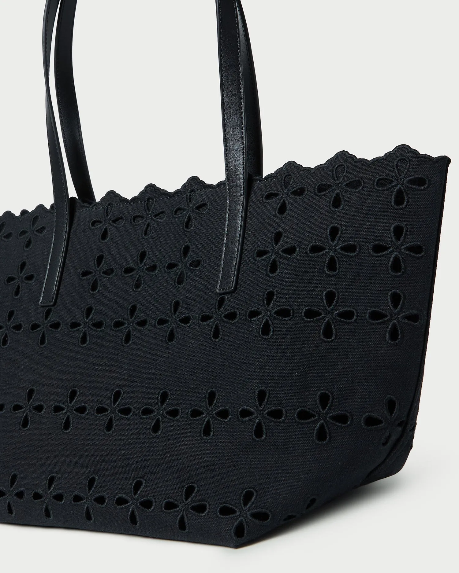 Easton Black Embroidered Canvas Tote sold by Loeffler Randall product image thumbnail 3