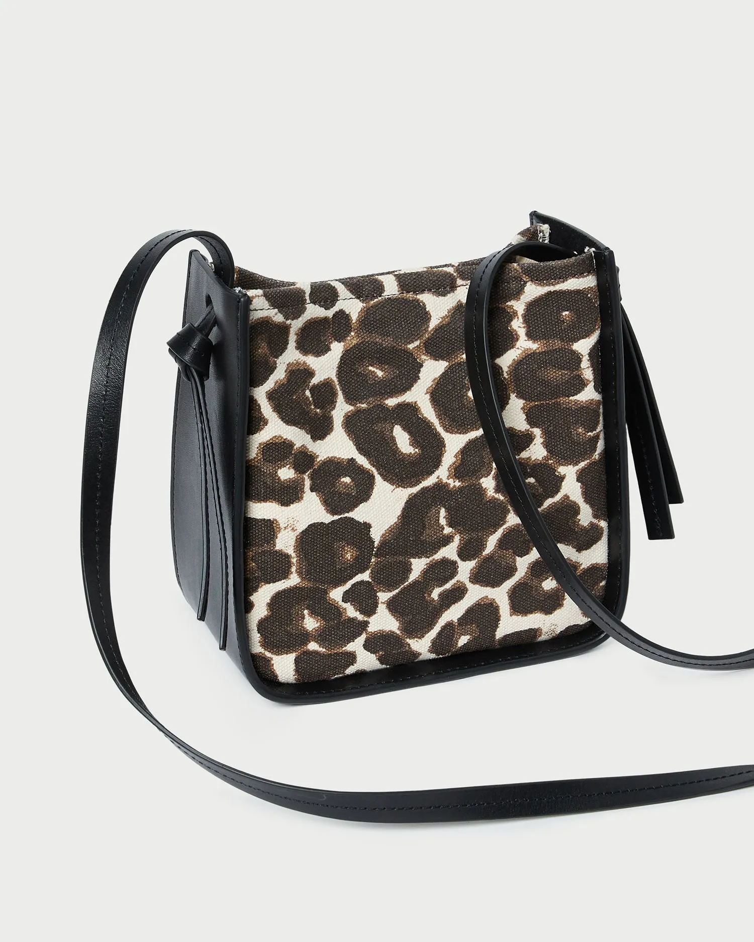 Avalon Leopard/Black Canvas Crossbody sold by Loeffler Randall product image thumbnail 3