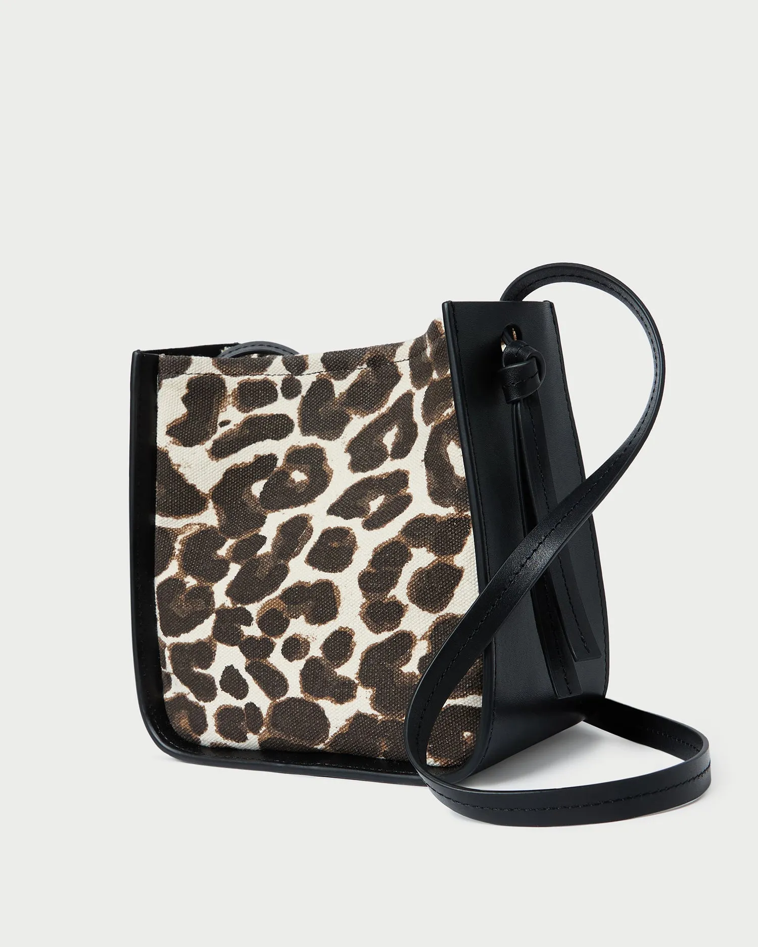 Avalon Leopard/Black Canvas Crossbody sold by Loeffler Randall product image thumbnail 2