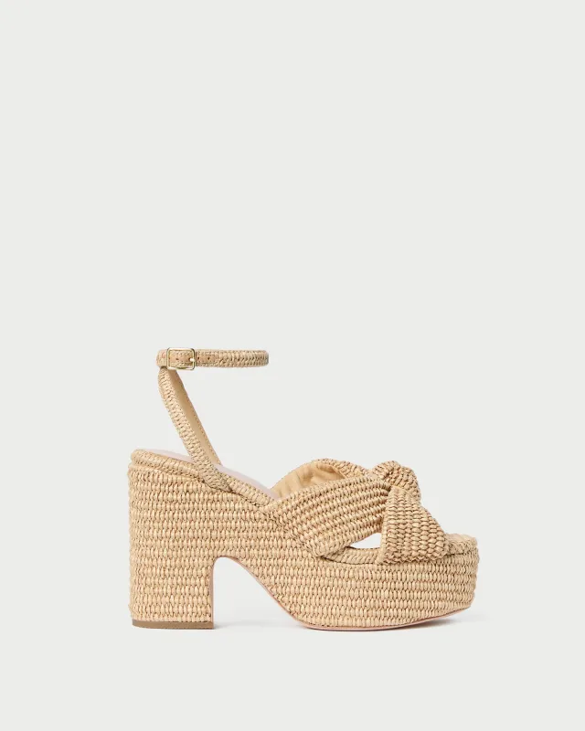 Liza Natural Platform Sandal sold by Loeffler Randall