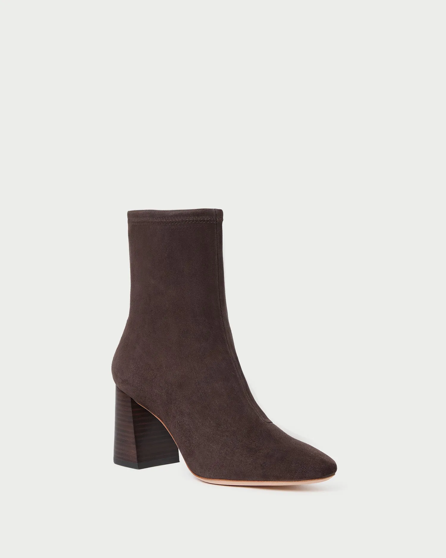 Elise Brown Suede Stretch Bootie sold by Loeffler Randall product image thumbnail 3
