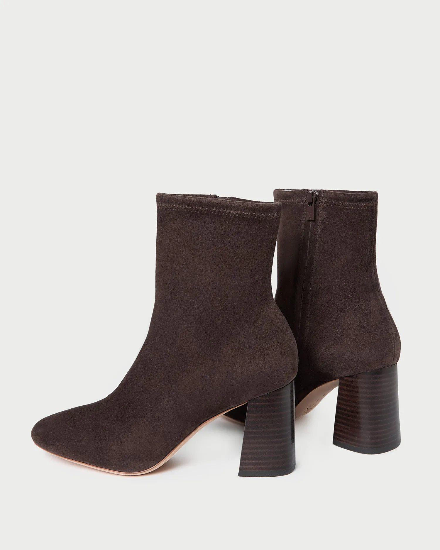 Elise Brown Suede Stretch Bootie sold by Loeffler Randall product image thumbnail 5
