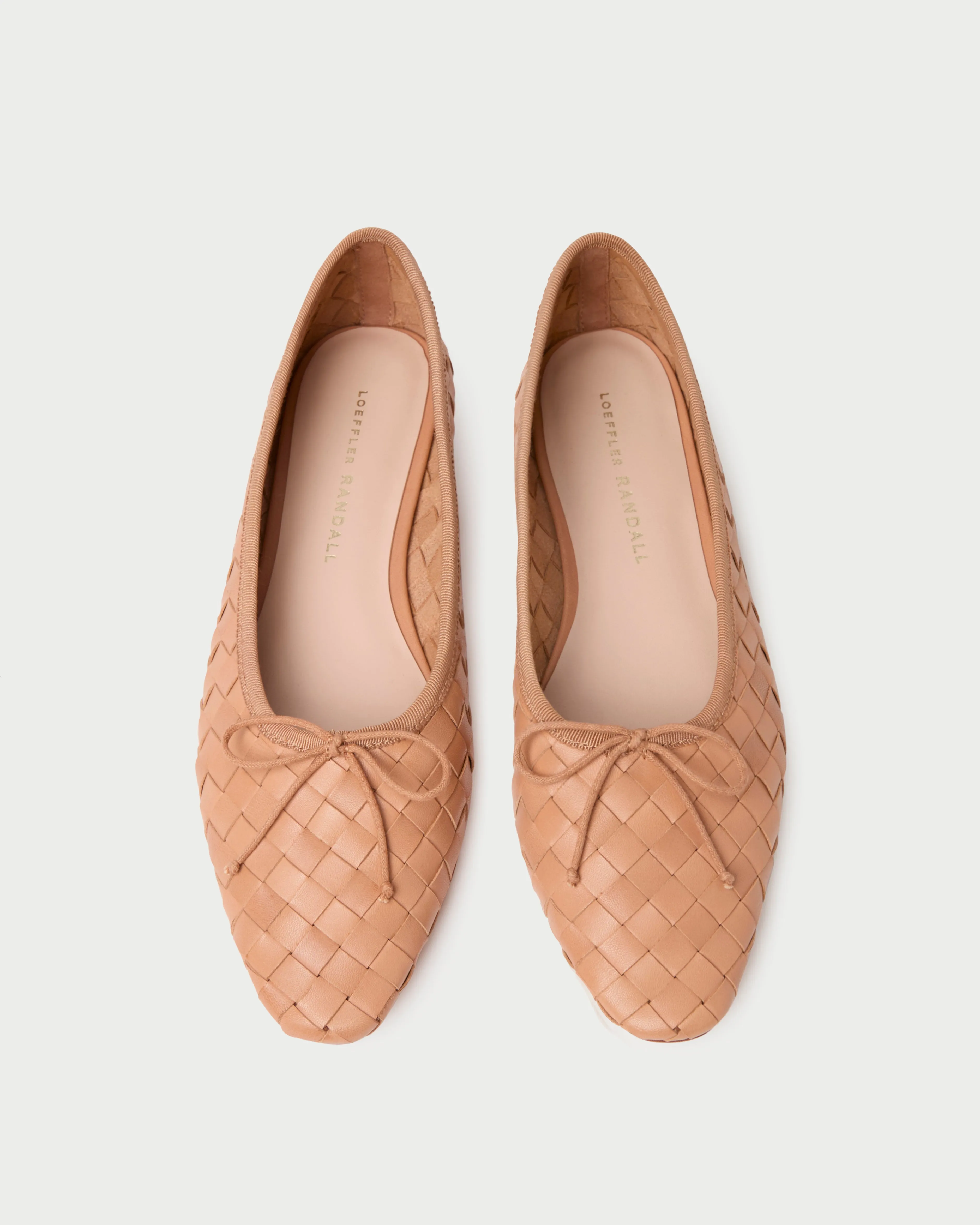 Landry Honey Woven Ballet Flat sold by Loeffler Randall