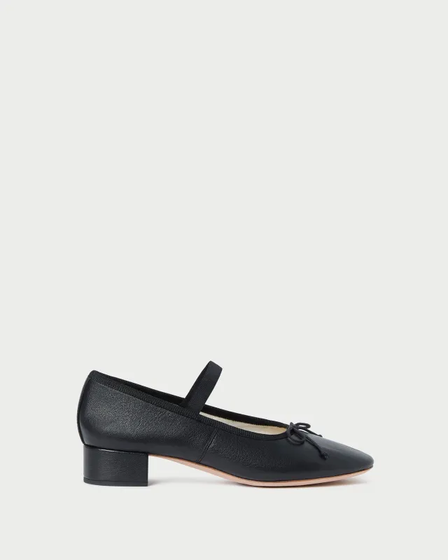 Odile Black Leather Ballet Pump sold by Loeffler Randall