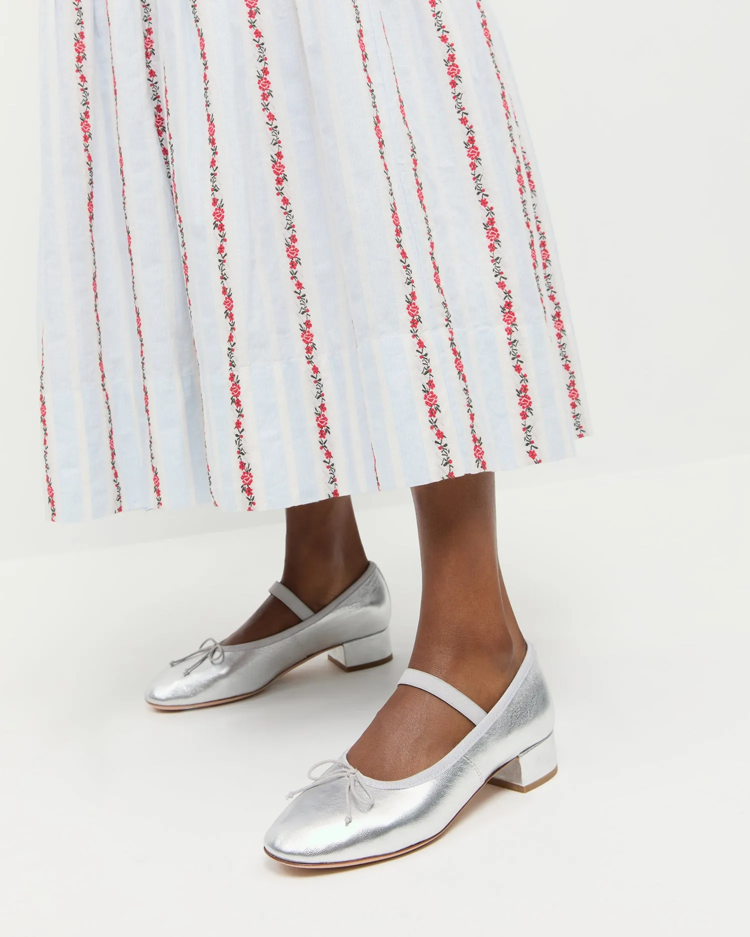 Odile Silver Leather Ballet Pump sold by Loeffler Randall product image thumbnail 2