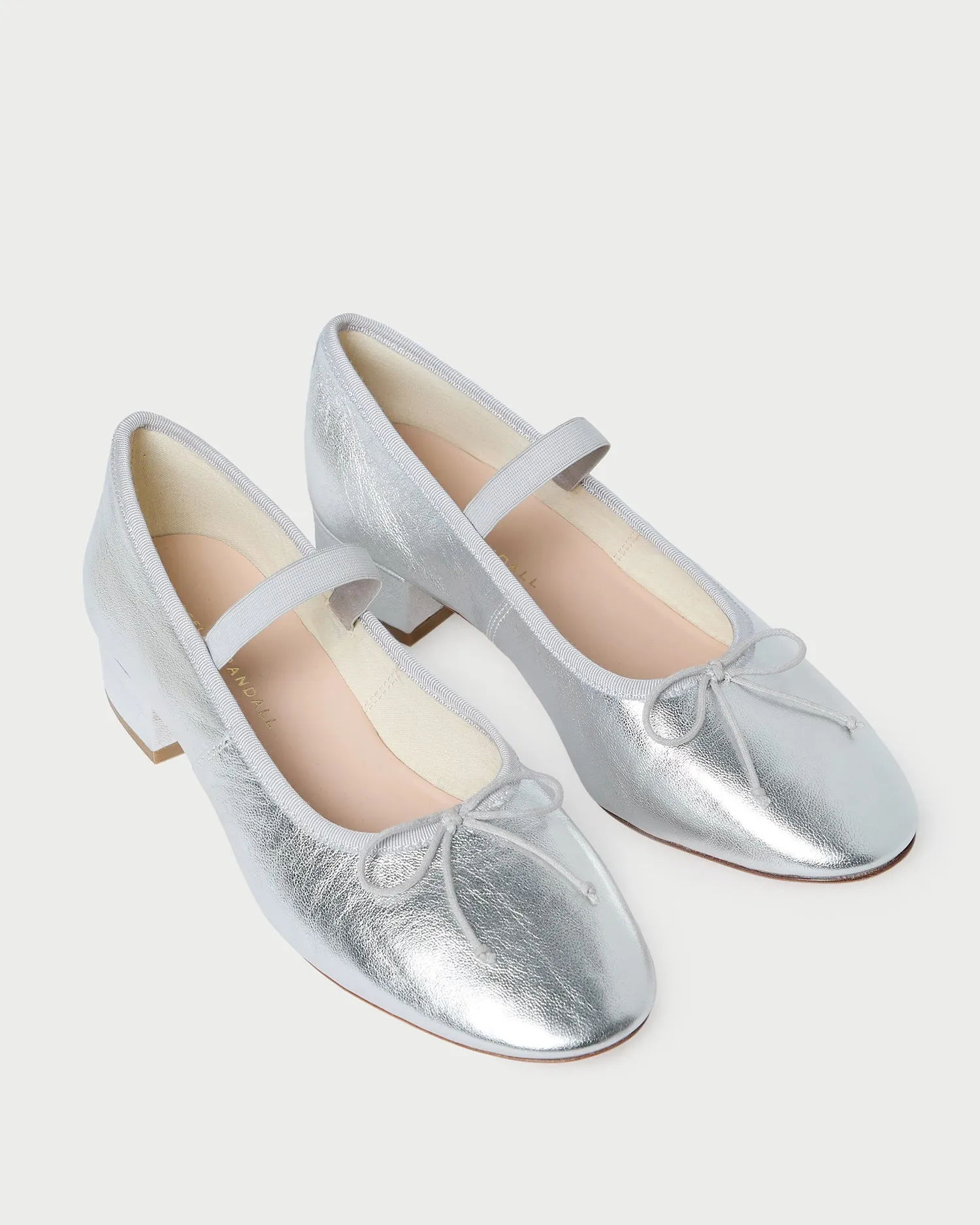 Odile Silver Leather Ballet Pump sold by Loeffler Randall product image thumbnail 4