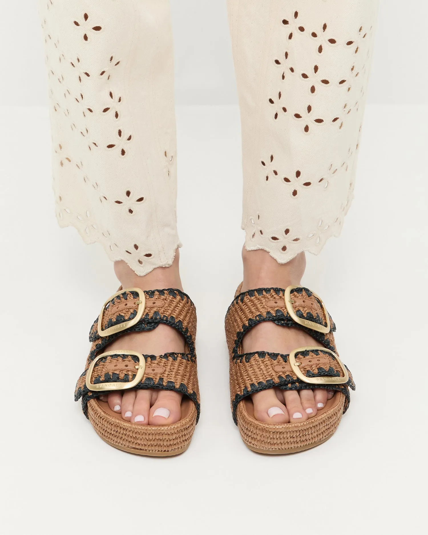 Theo Brown Two-Band Sandal sold by Loeffler Randall product image thumbnail 2
