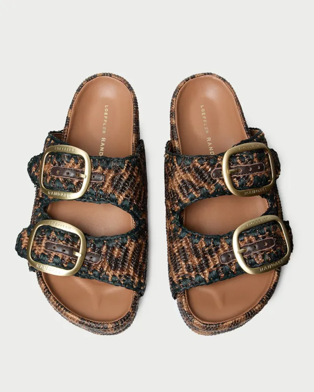 Theo Leopard Two-Band Sandal sold by Loeffler Randall