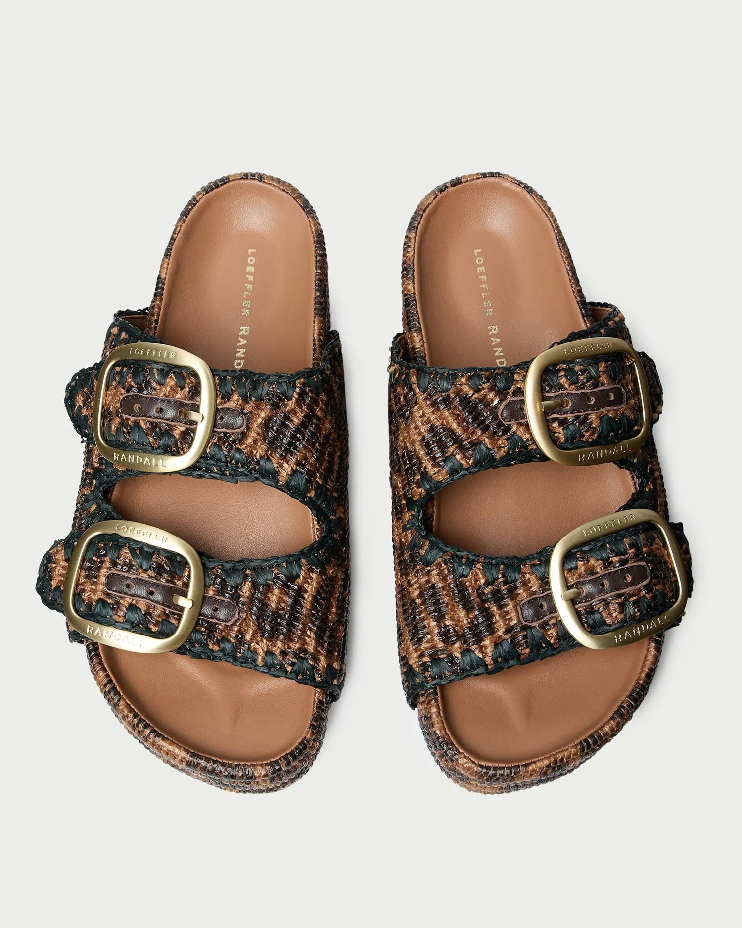 Theo Leopard Two-Band Sandal sold by Loeffler Randall