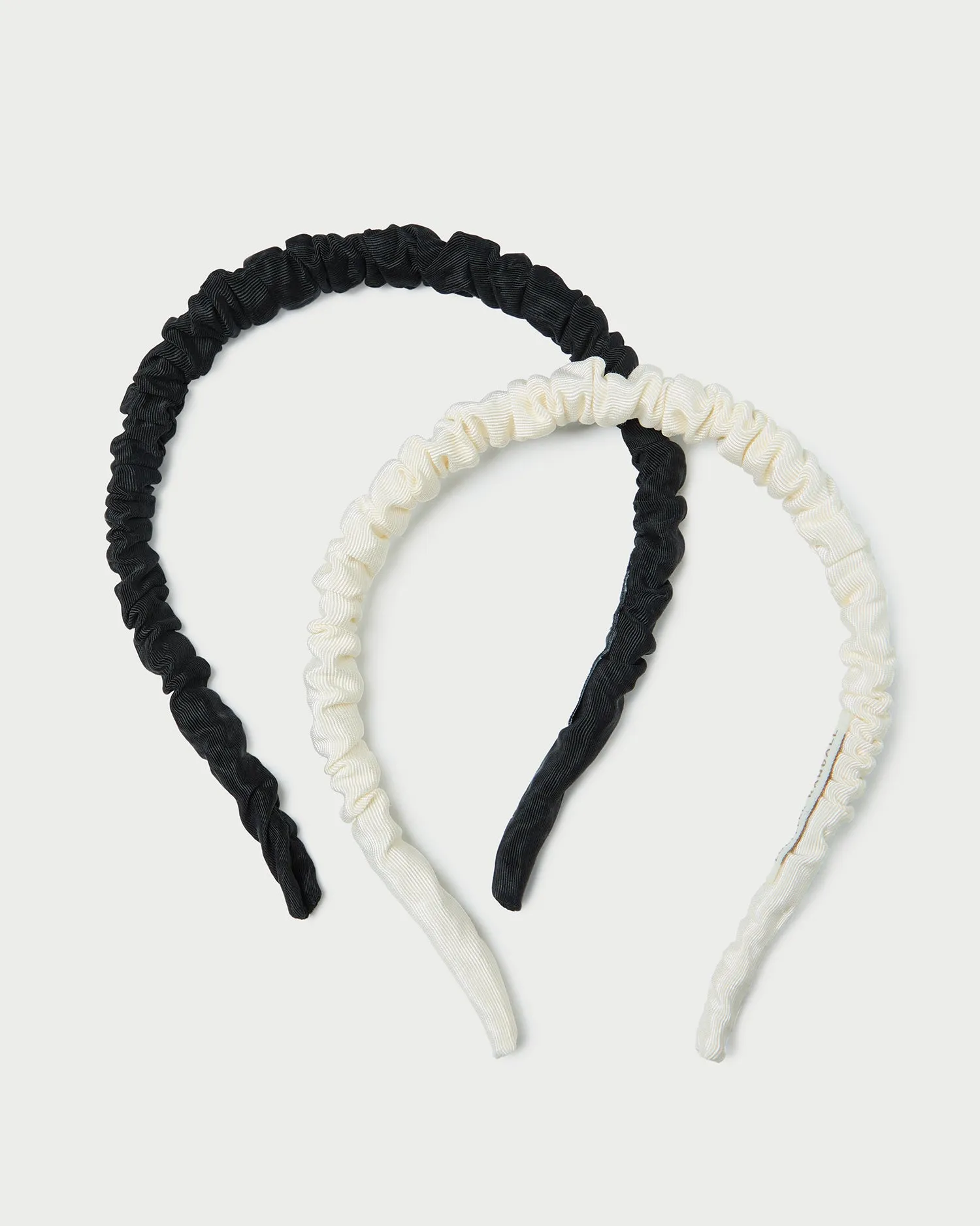 Sabine Black/Cream Headband Set sold by Loeffler Randall