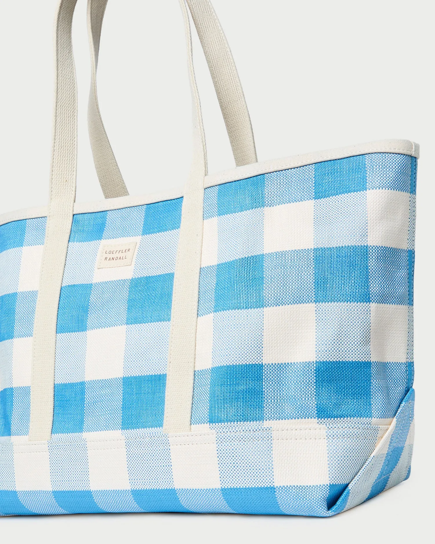 Deanie Blue Gingham Tote sold by Loeffler Randall product image thumbnail 3