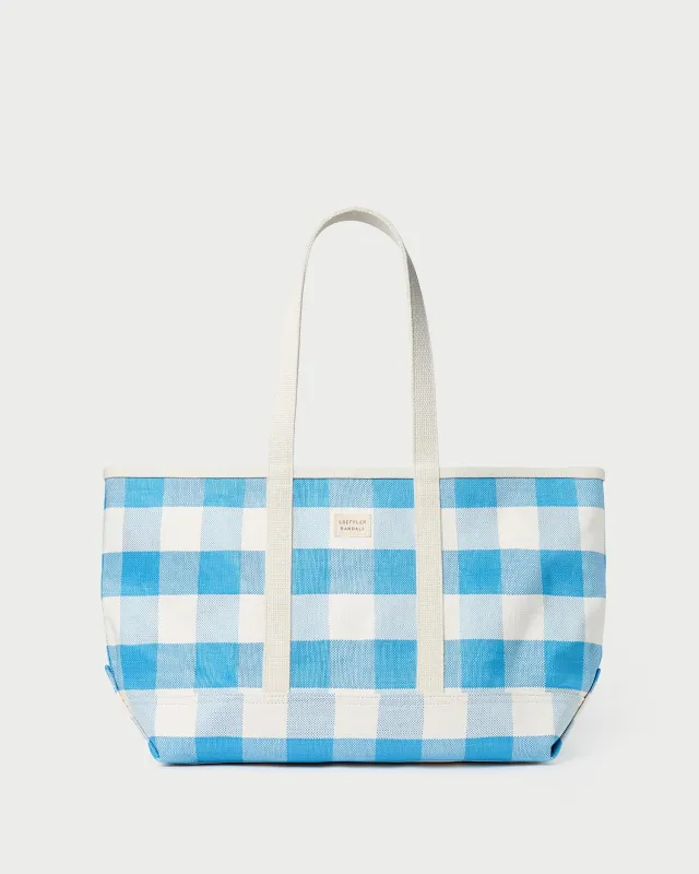 Deanie Blue Gingham Tote sold by Loeffler Randall